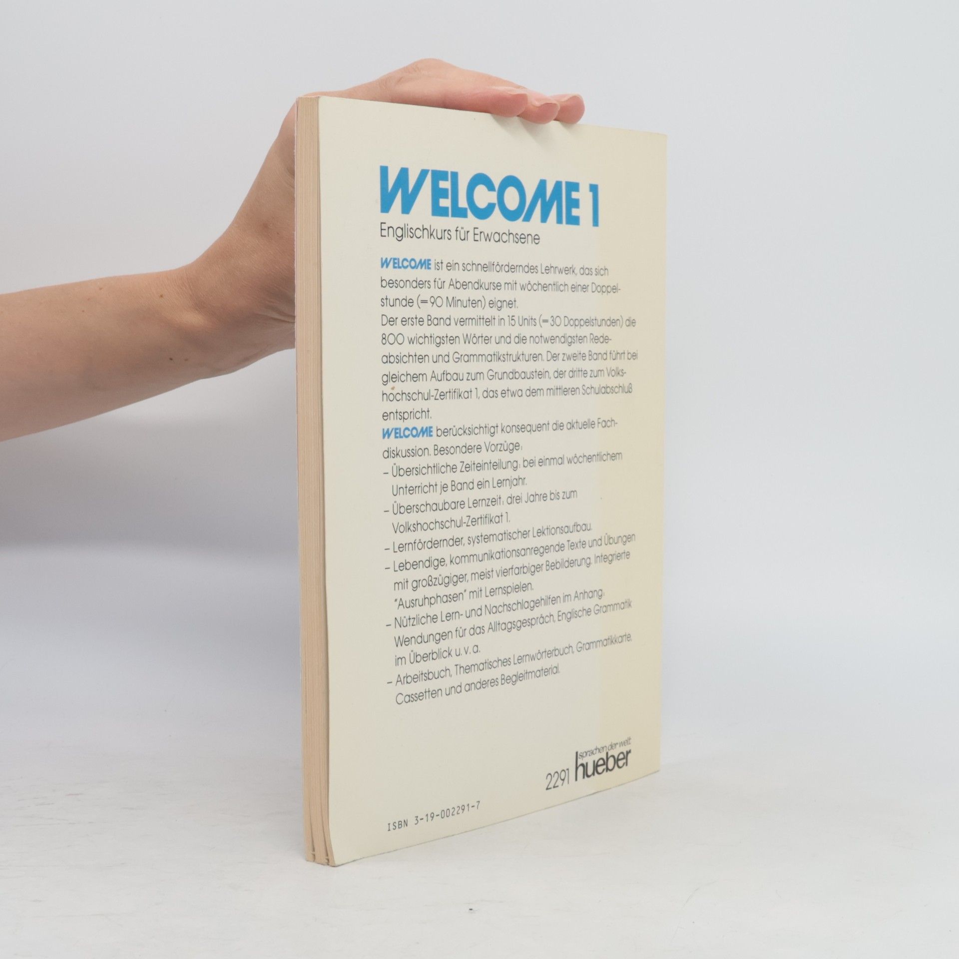 Hans G. Hoffman Welcome 1. Lehrbuch
