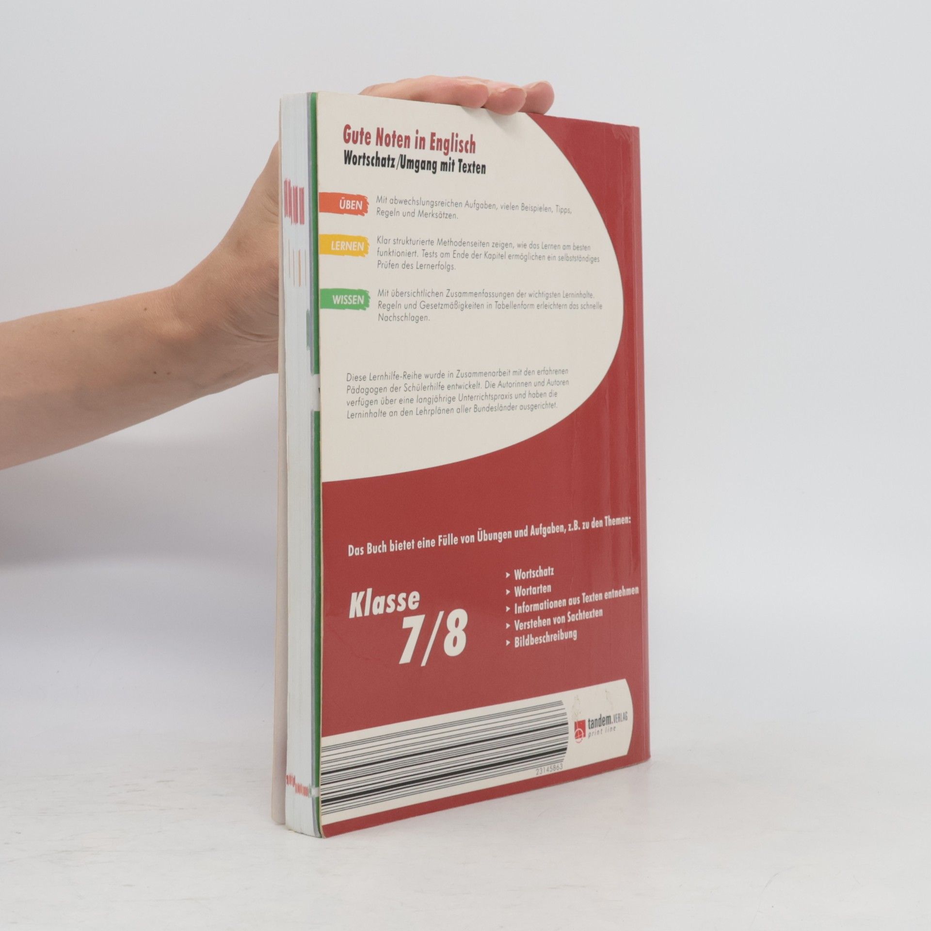 Autorenkollektiv Gute Noten in English. Wortschatz/Umgang mit Texten. Klasse 7/8