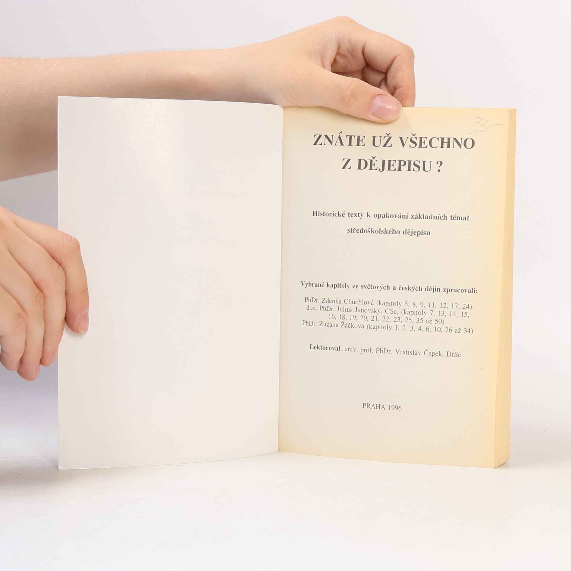 Zdenka Chuchlová Dějepis. Pomocný text k maturitě