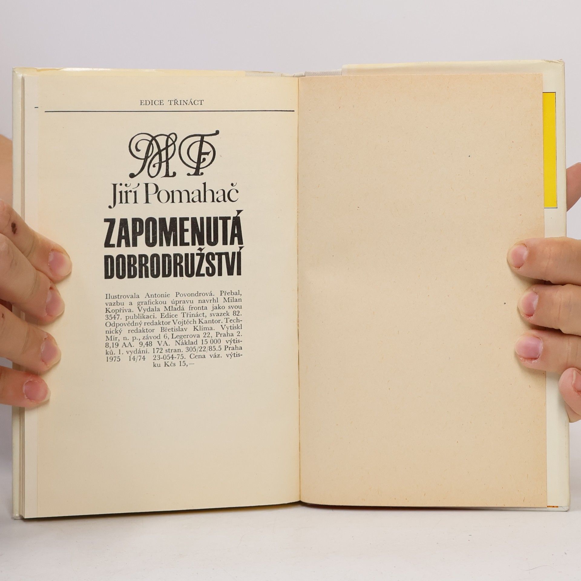 Jiří Pomahač Zapomenutá dobrodružství
