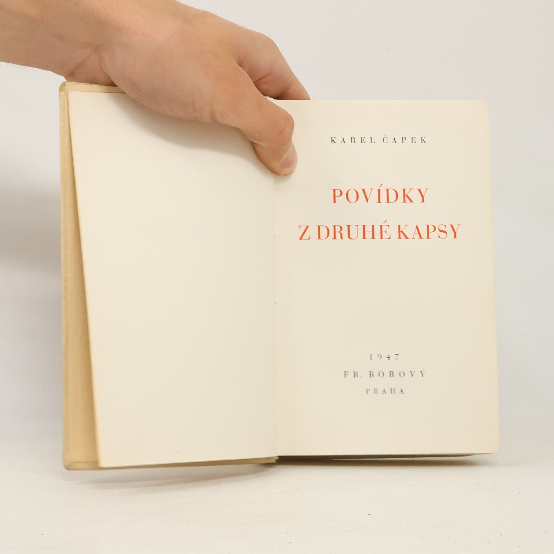 Karel Čapek Povídky z druhé kapsy