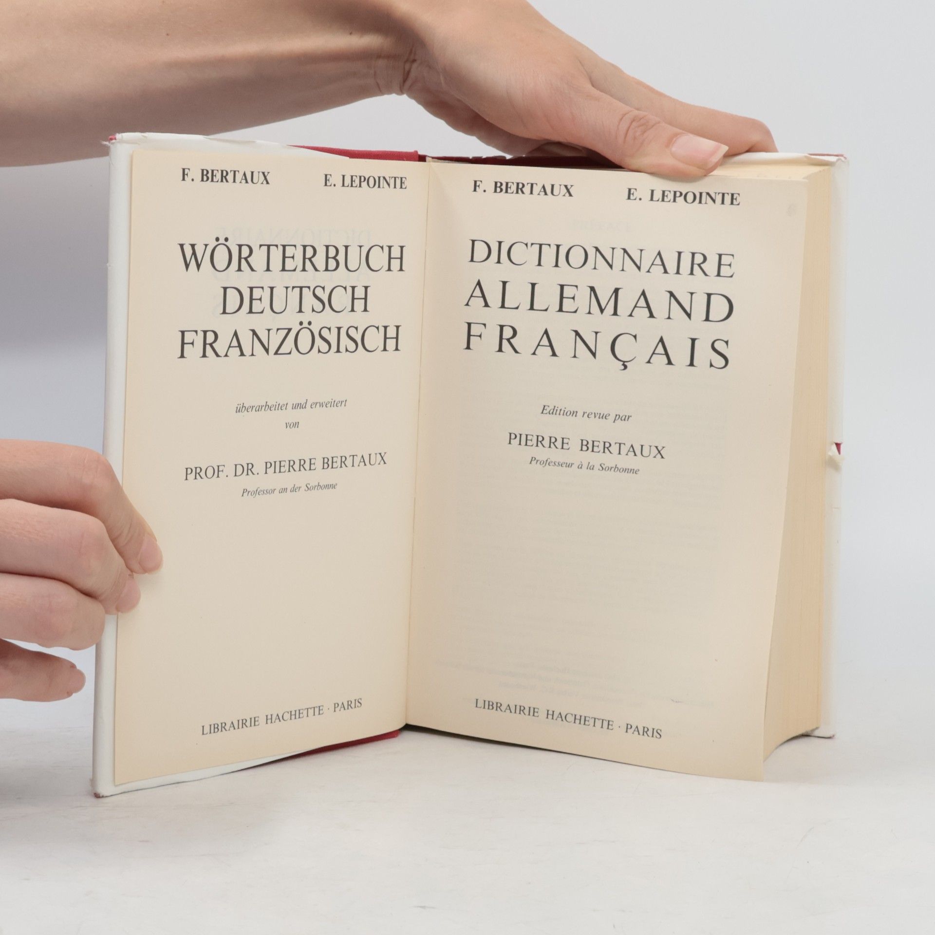 F. Bertaux Dictionnaire allemand-français,