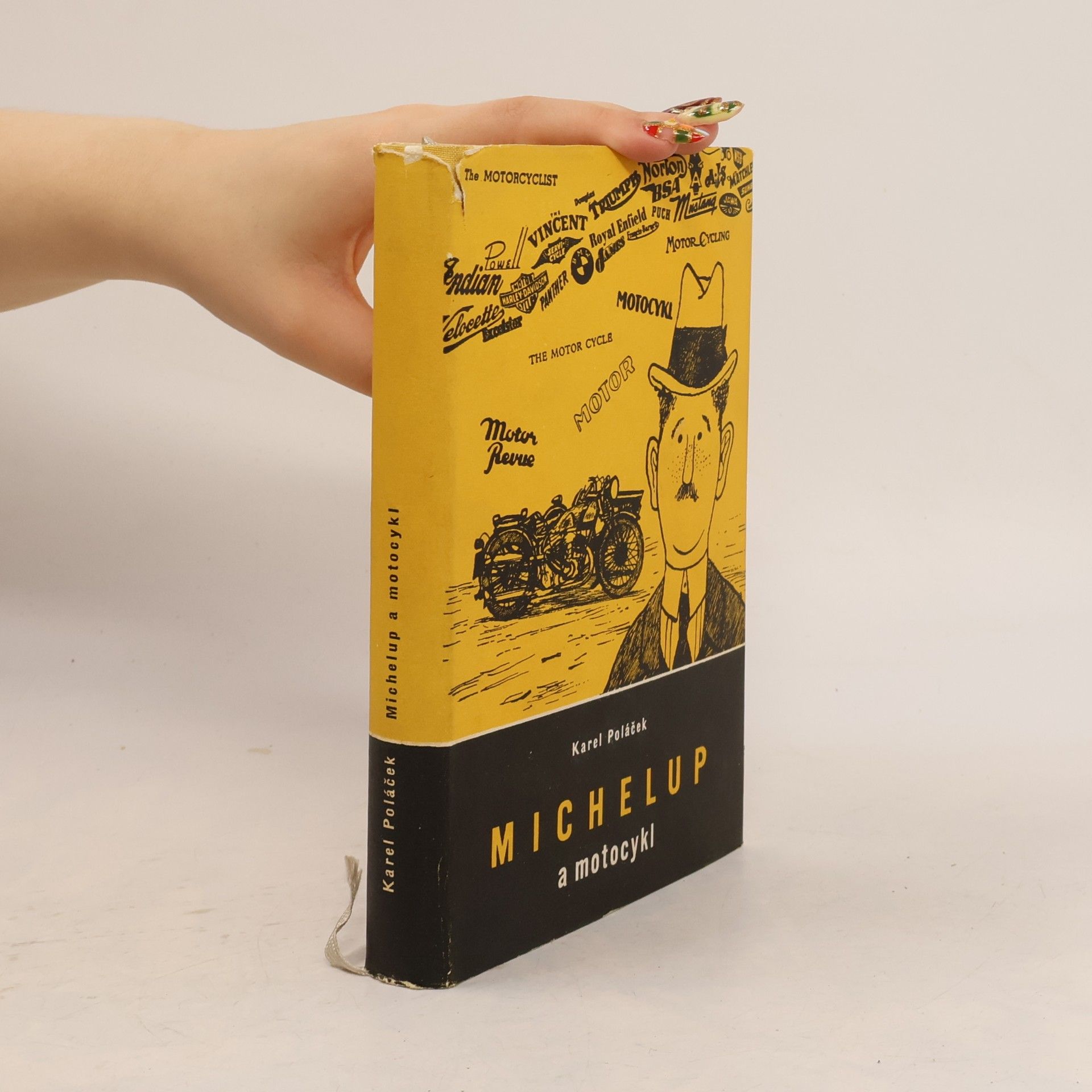 Karel Poláček Michelup a motocykl