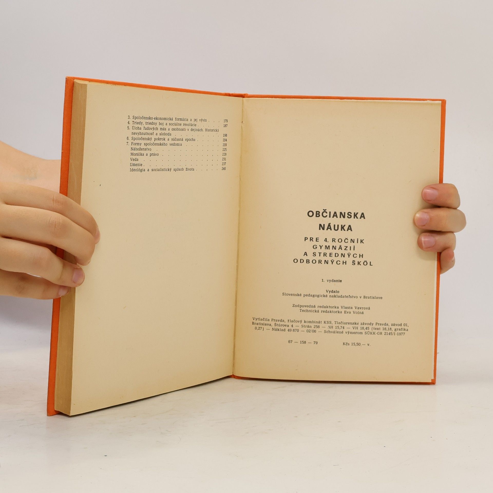 Collectif d'auteurs Občanská nauka pre 4. ročník gymnázií a stredných odborných škôl