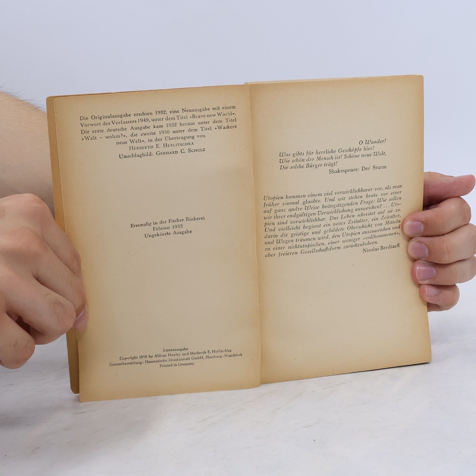 Aldous Huxley Schöne neue Welt