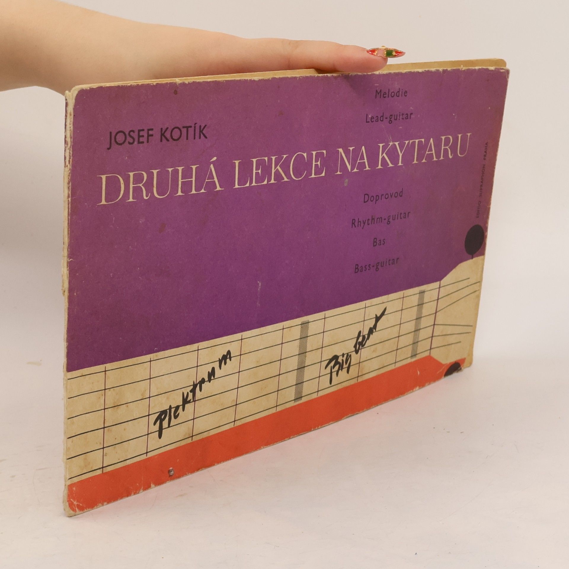 Druhá lekce na kytaru. Melodie - doprovod - bas