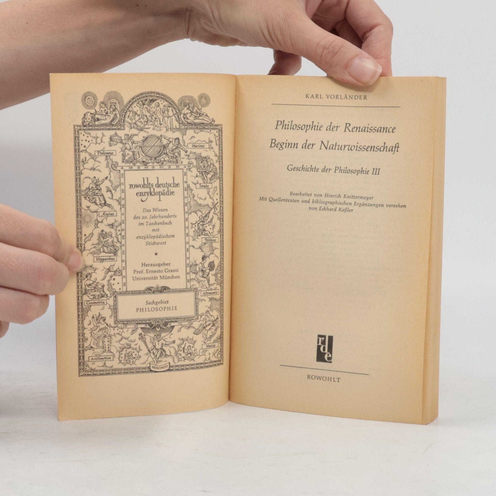 Carl Vorländer Philosophie der Renaissance