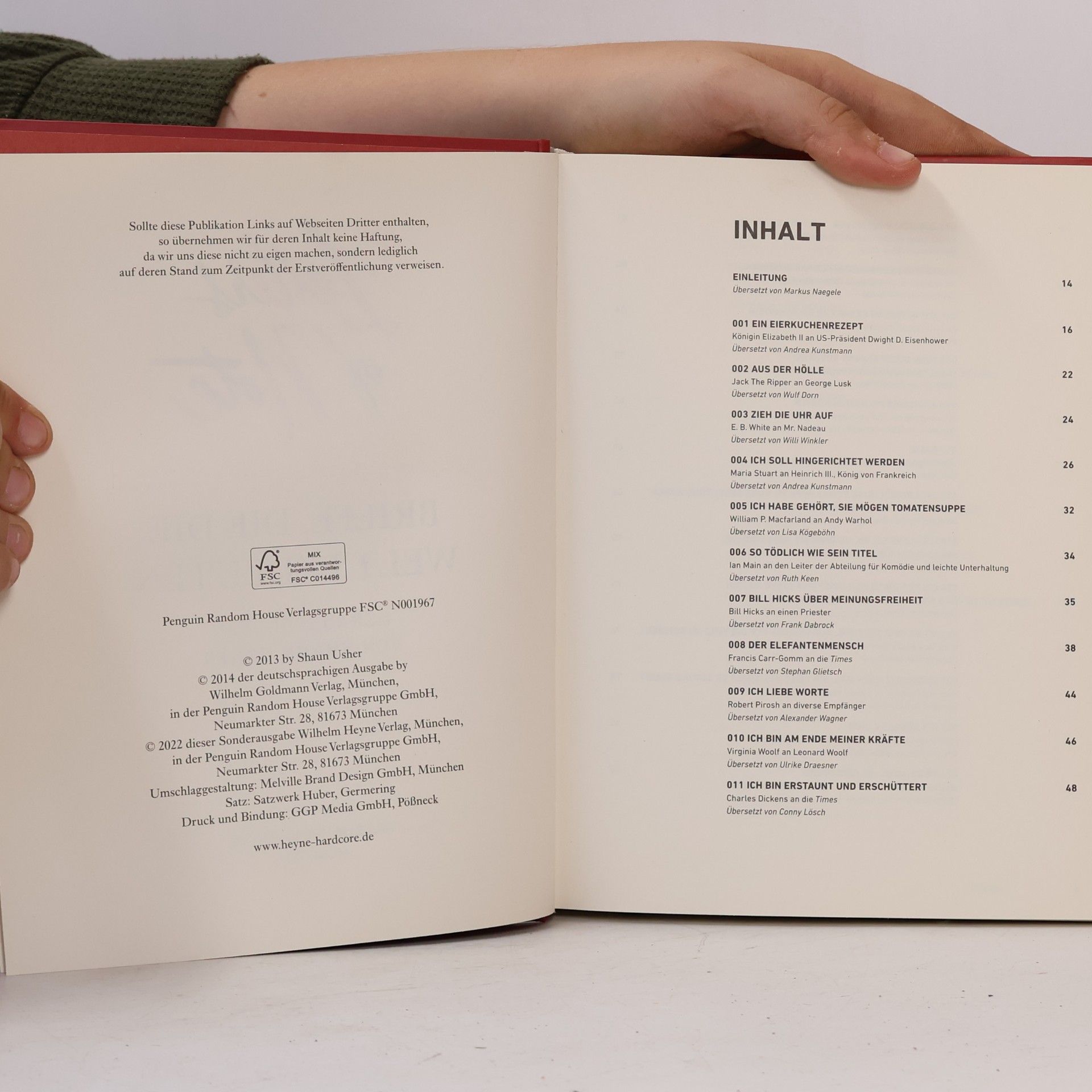 Shaun Usher Letters of Note - Briefe, die die Welt bedeuten