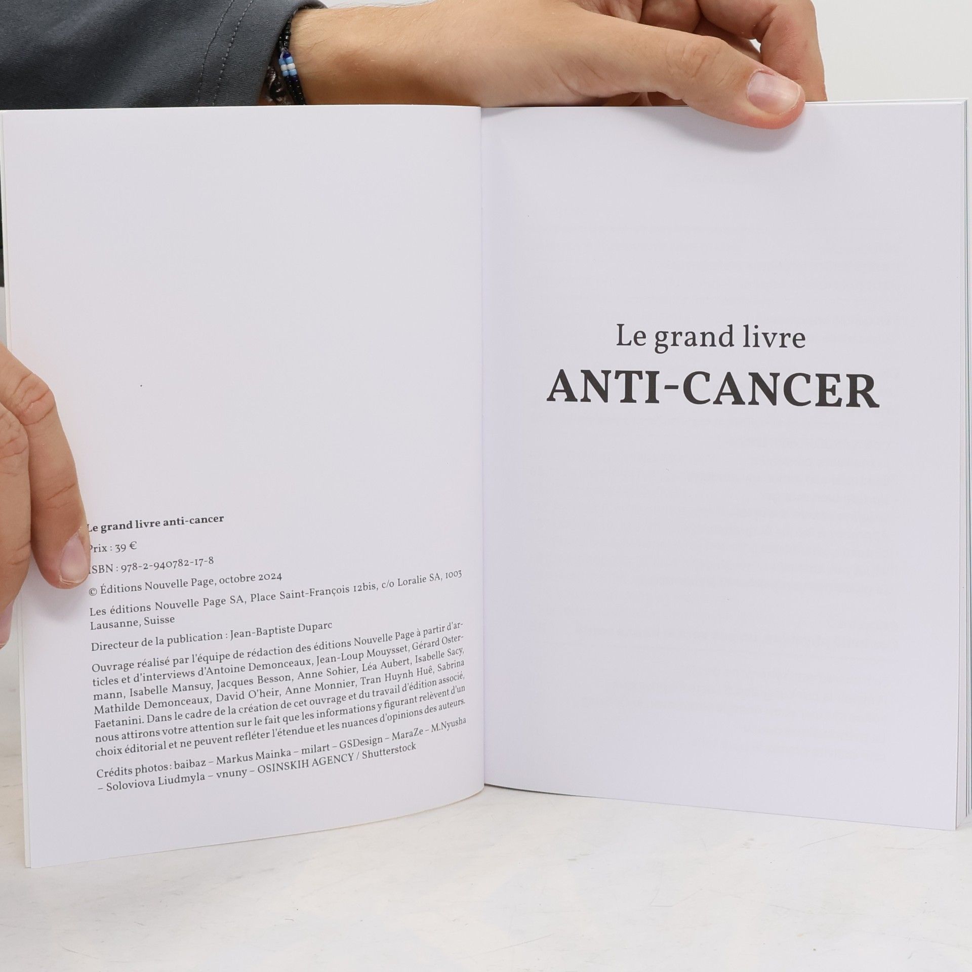 Antoine Demonceaux Le grand livre Anti-Cancer