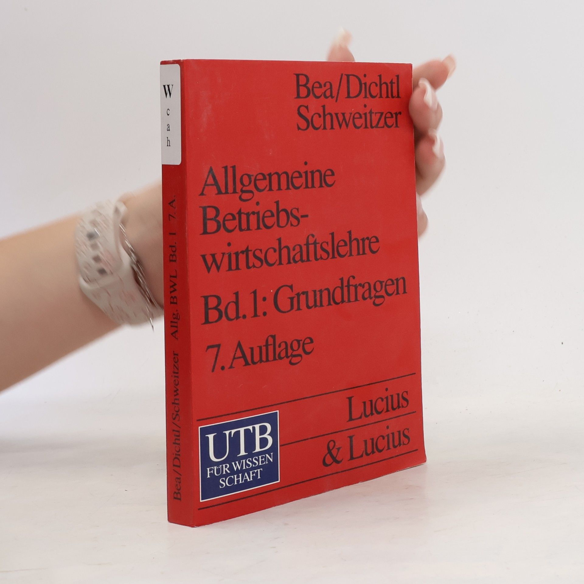 Marcell Schweitzer Allgemeine Betriebswirtschaftslehre