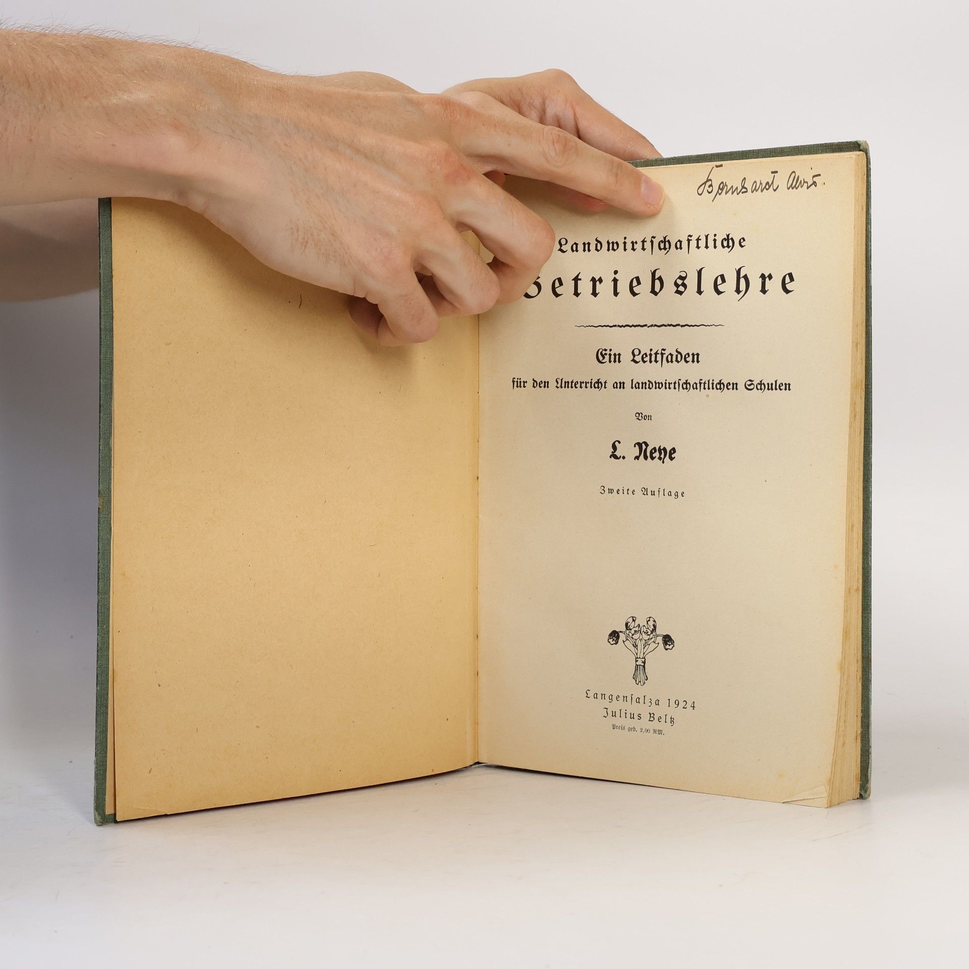 L. Neye Landwirtschaftliche Betriebslehre