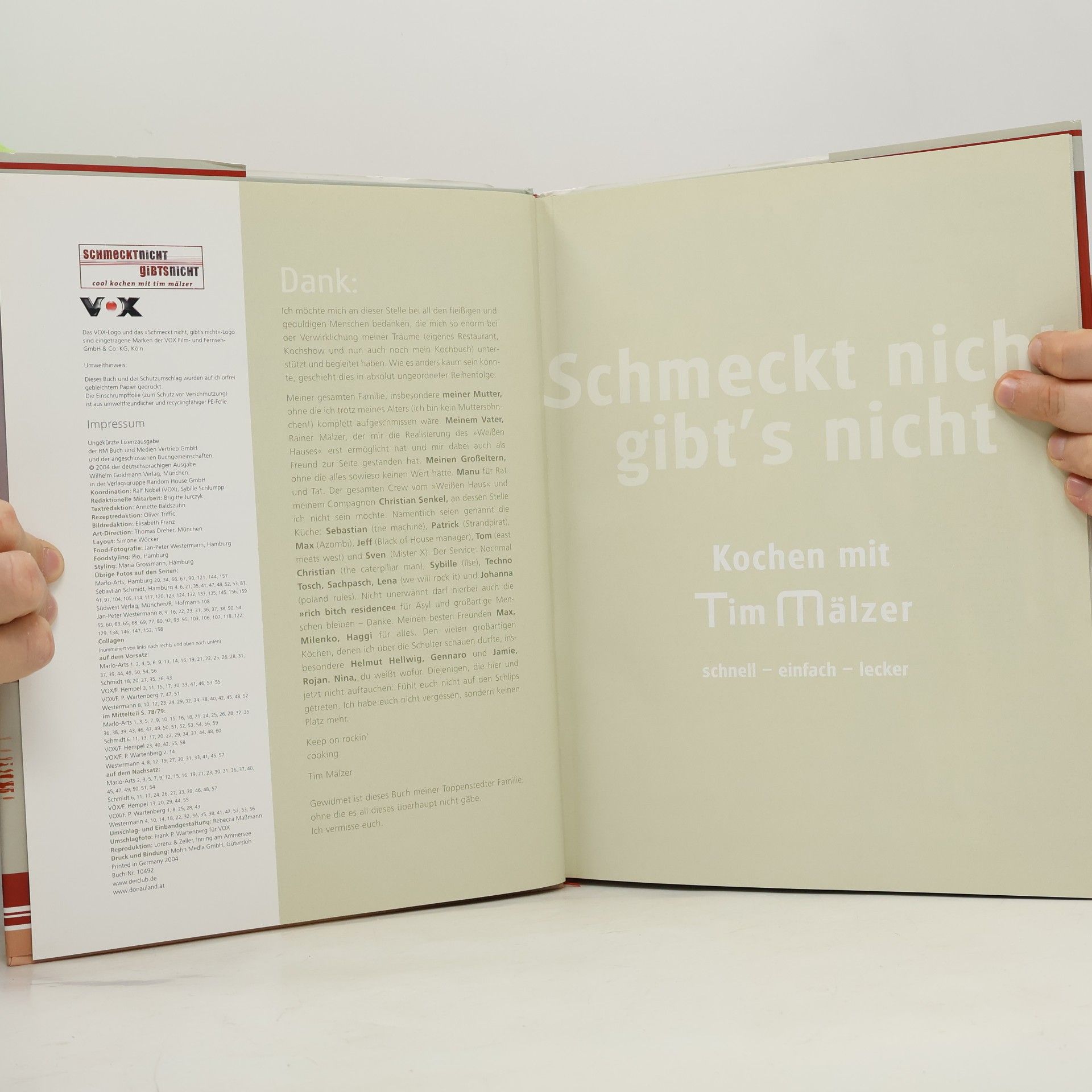 AA.VV. Schmeckt nicht, gibt's nicht: Kochen mit Tim Mälzer
