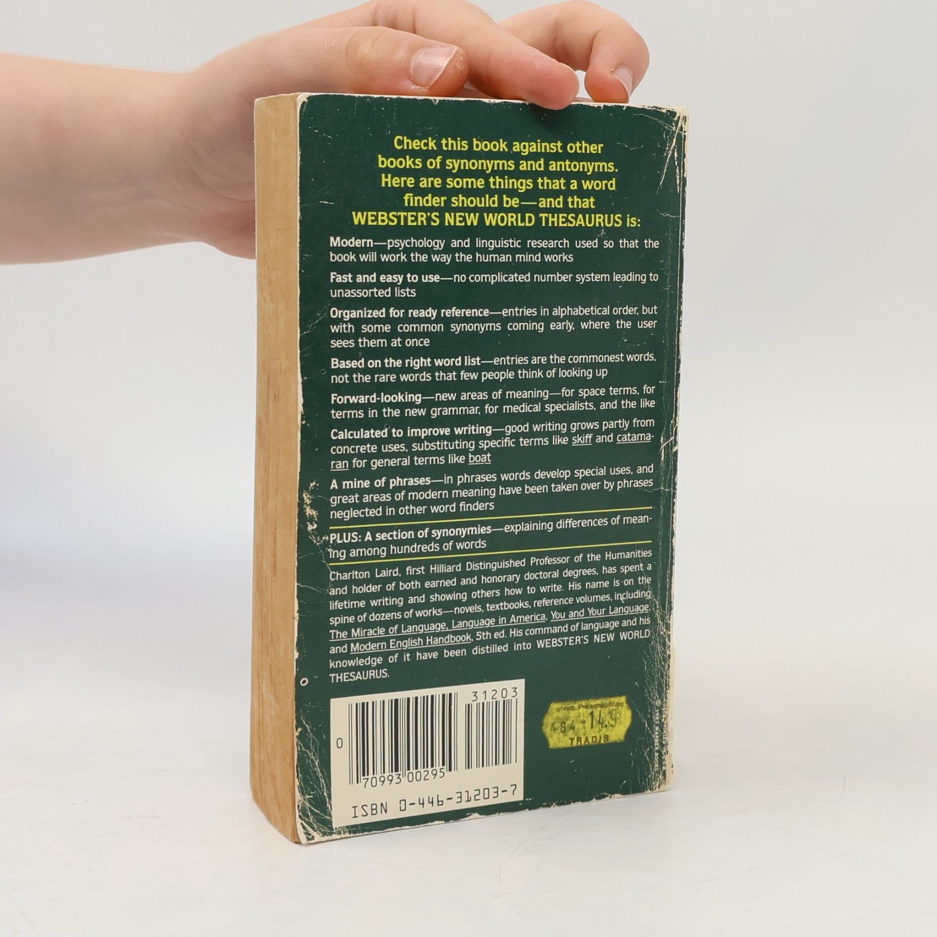 Charlton Grant Laird Webster's New World Thesaurus