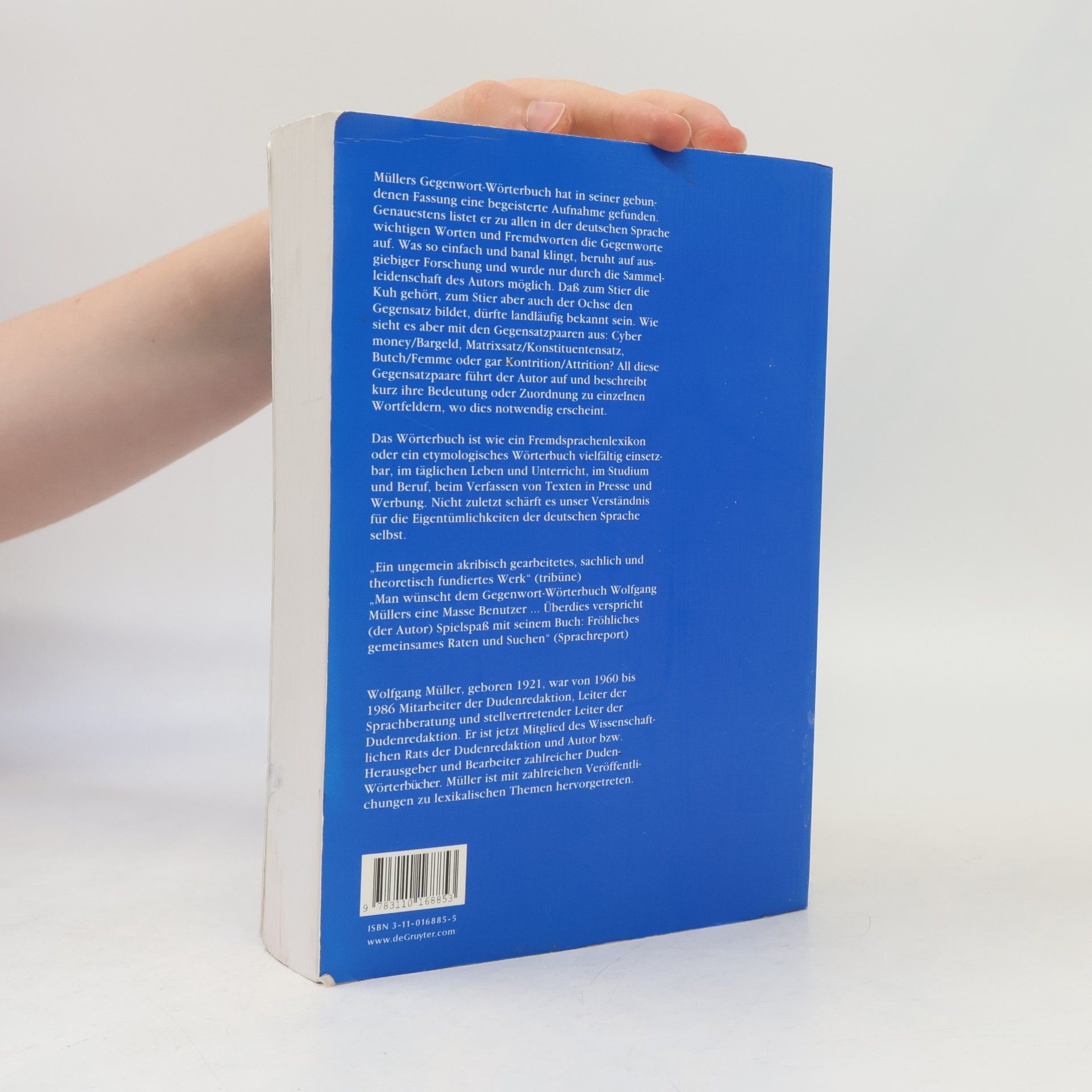 Wolfgang Müller Das Gegenwort-Wörterbuch