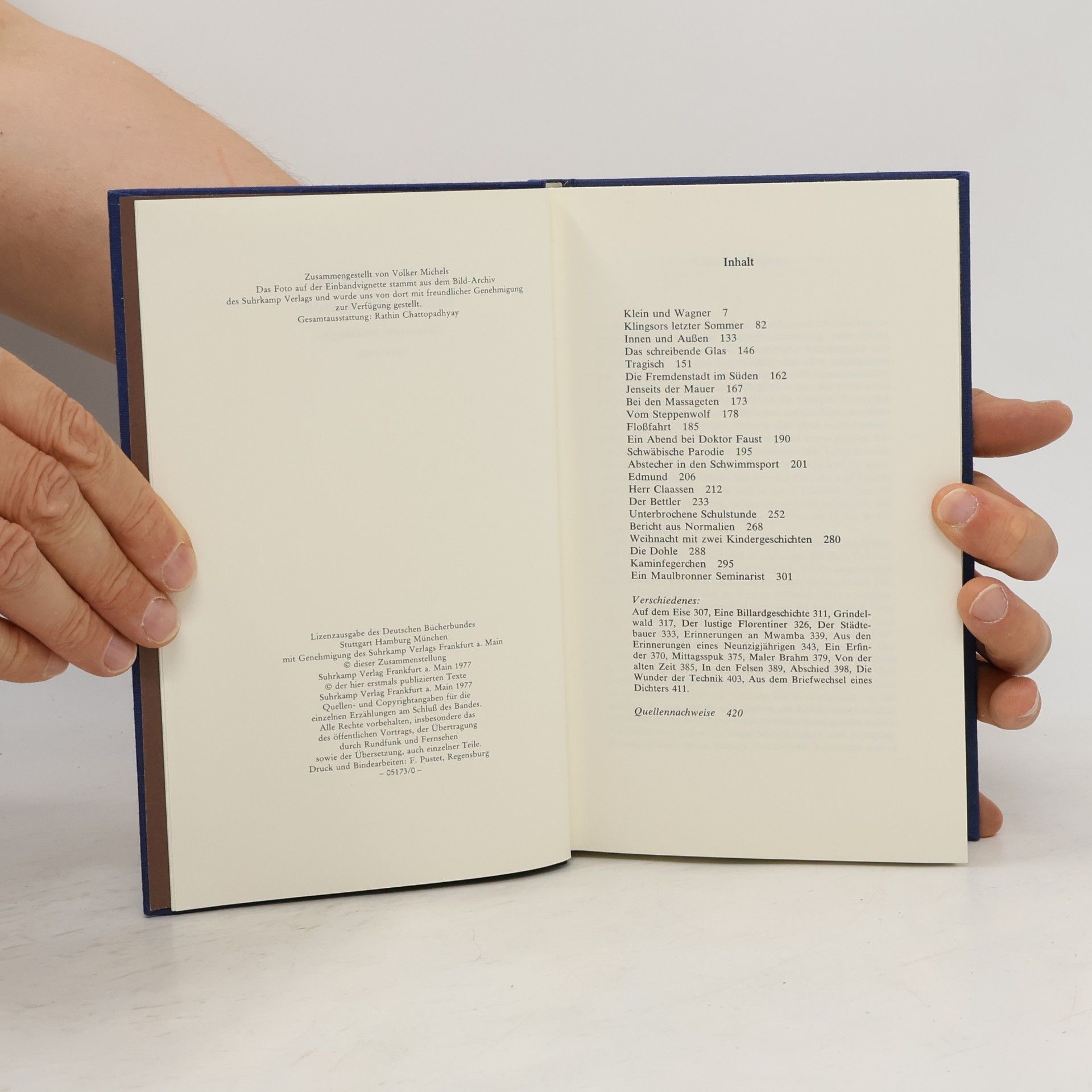 Hermann Hesse Gesammelte Erzählungen 1900-1955