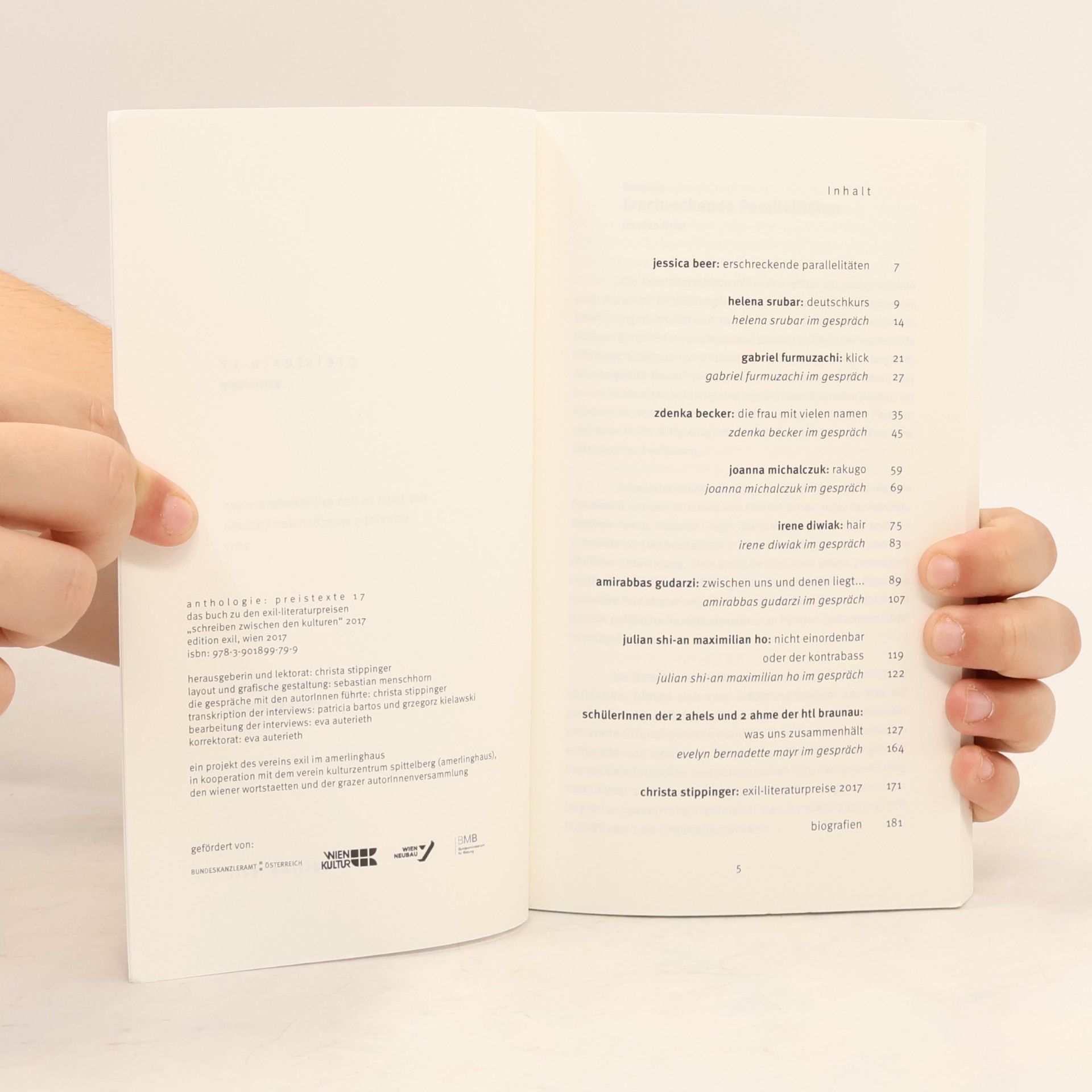 Jessica Beer Literatur Exit Preise: Preistexte 17
