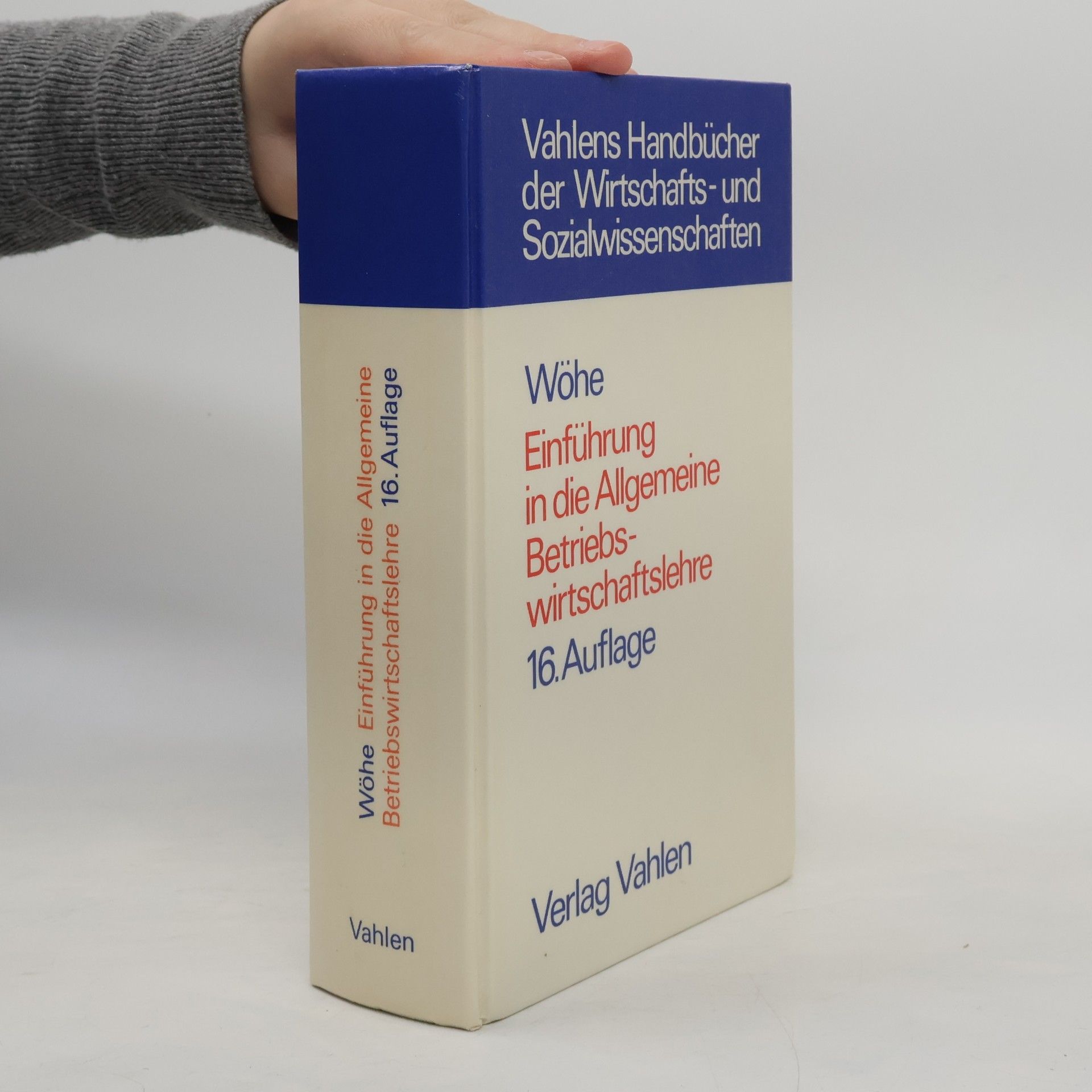 Günter Wöhe Einführung in die allgemeine betriebswirtschaftslehre