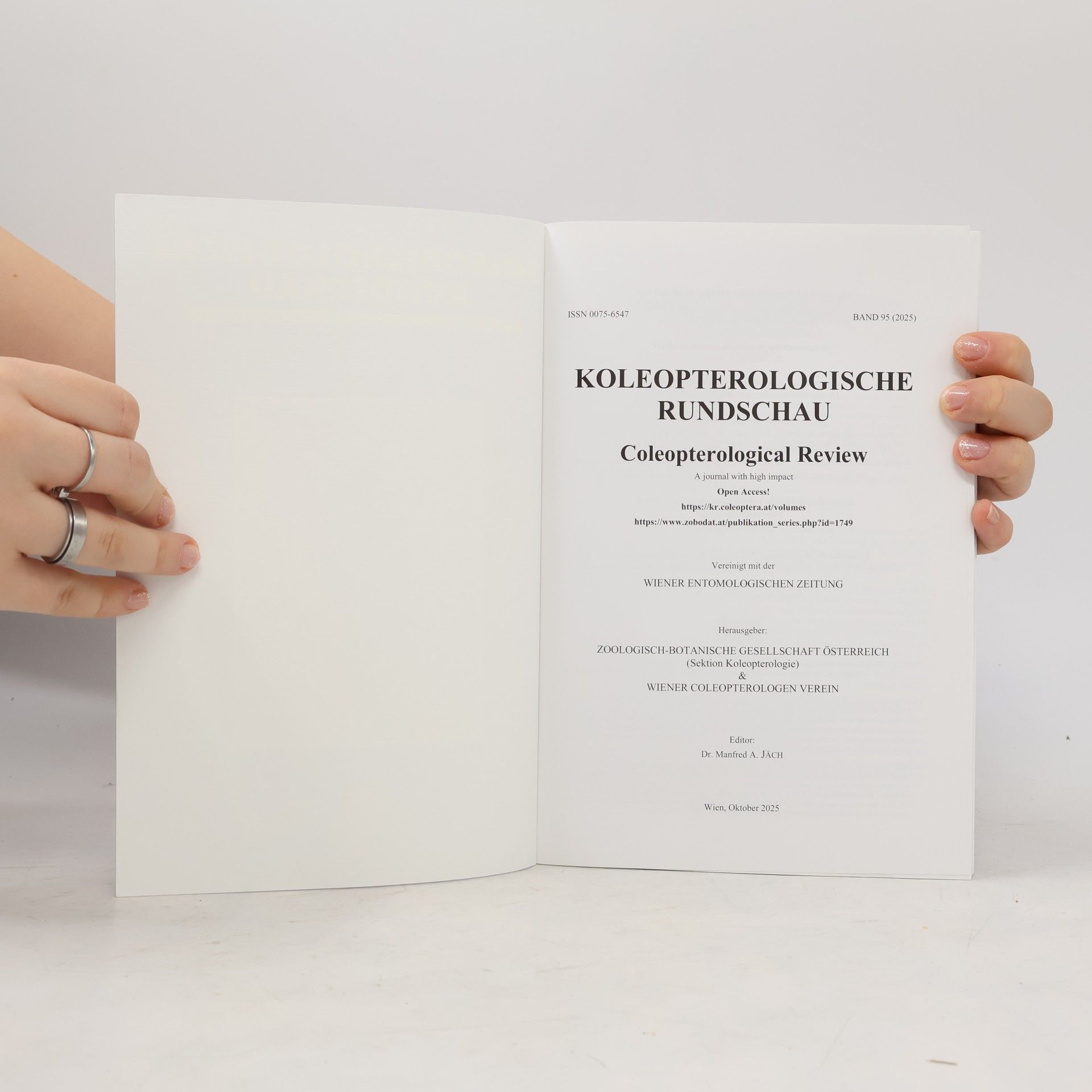 Various authors Koleopterologische Rundschau. Band 95