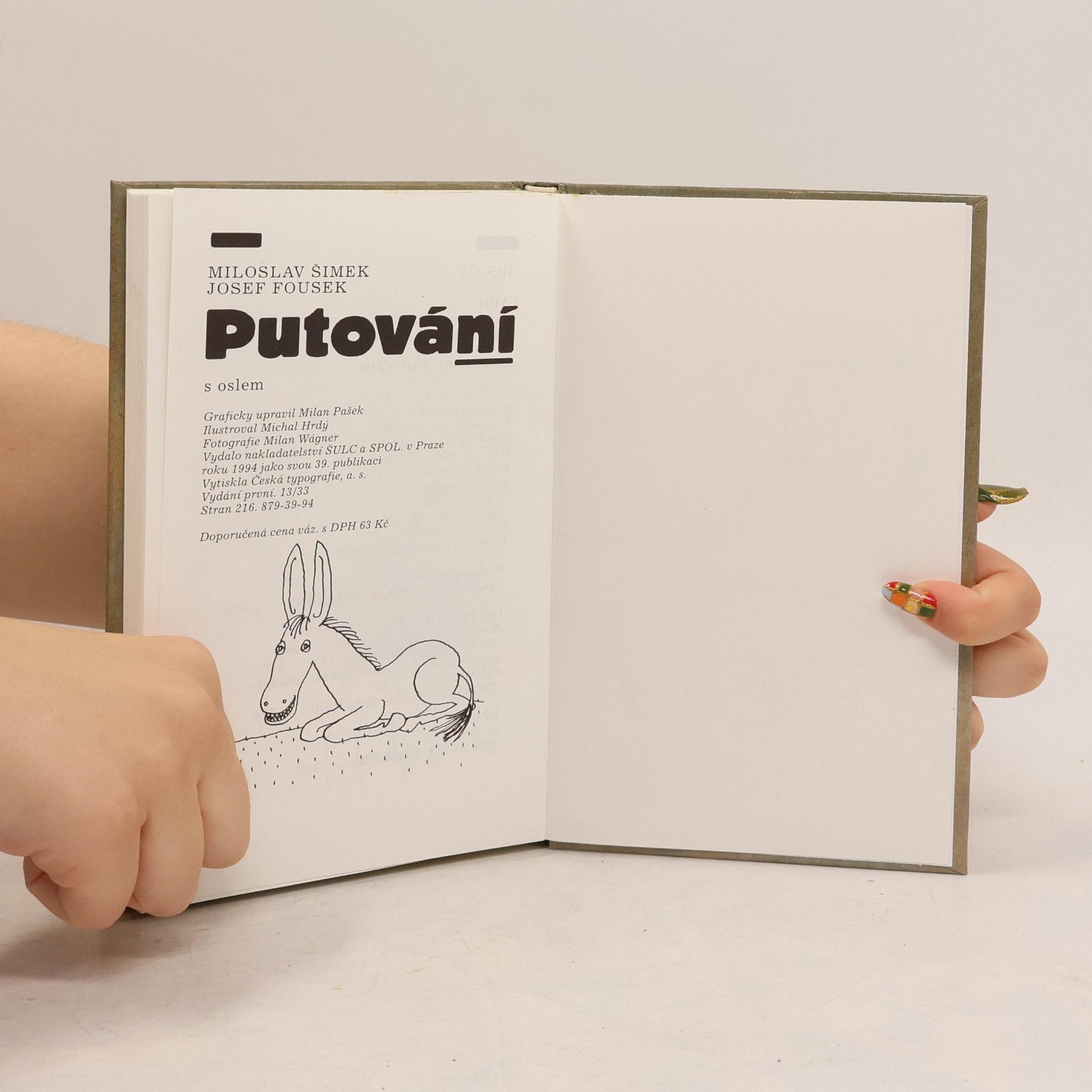 Miloslav Šimek Putování s oslem