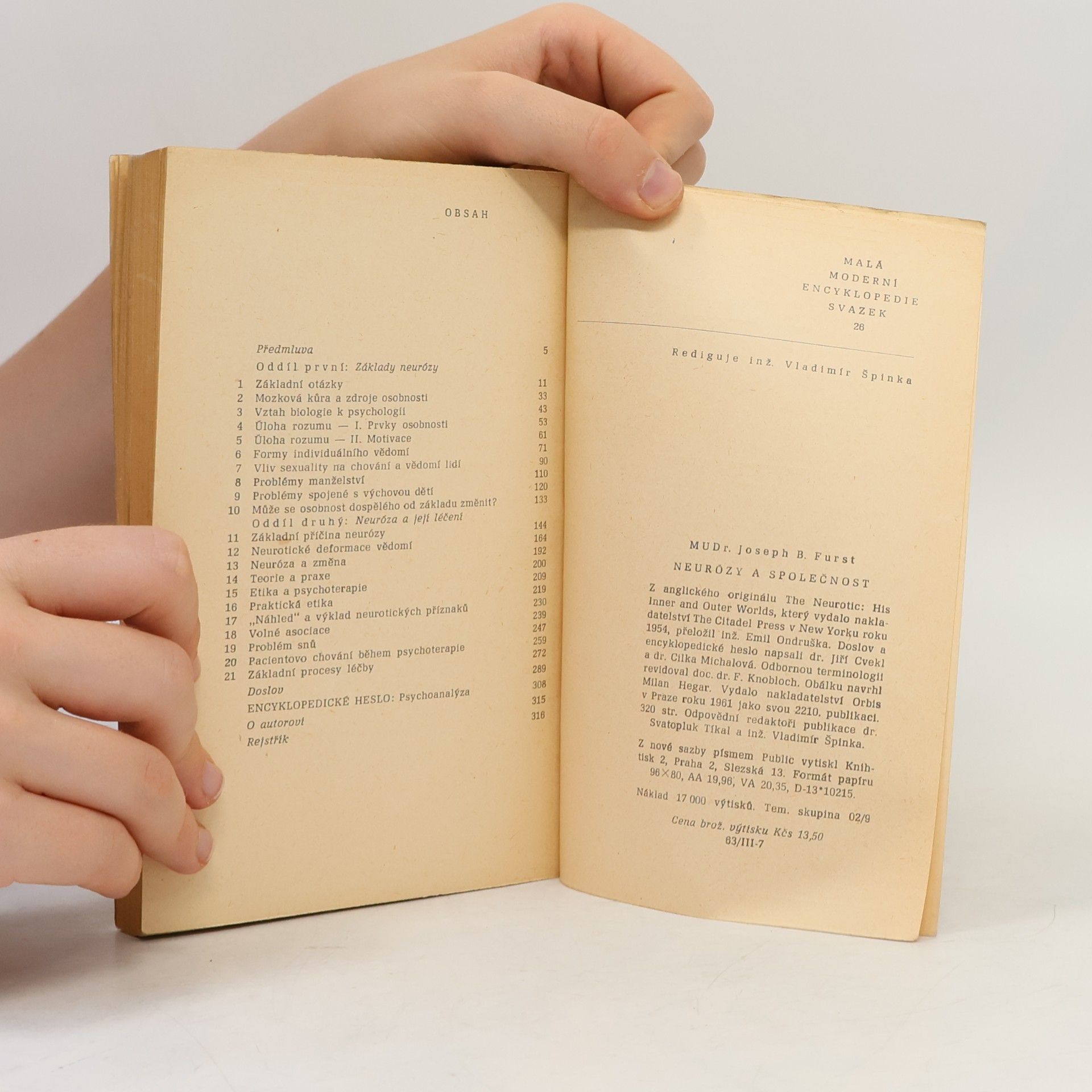 Joseph Brown Furst Neurózy a společnost
