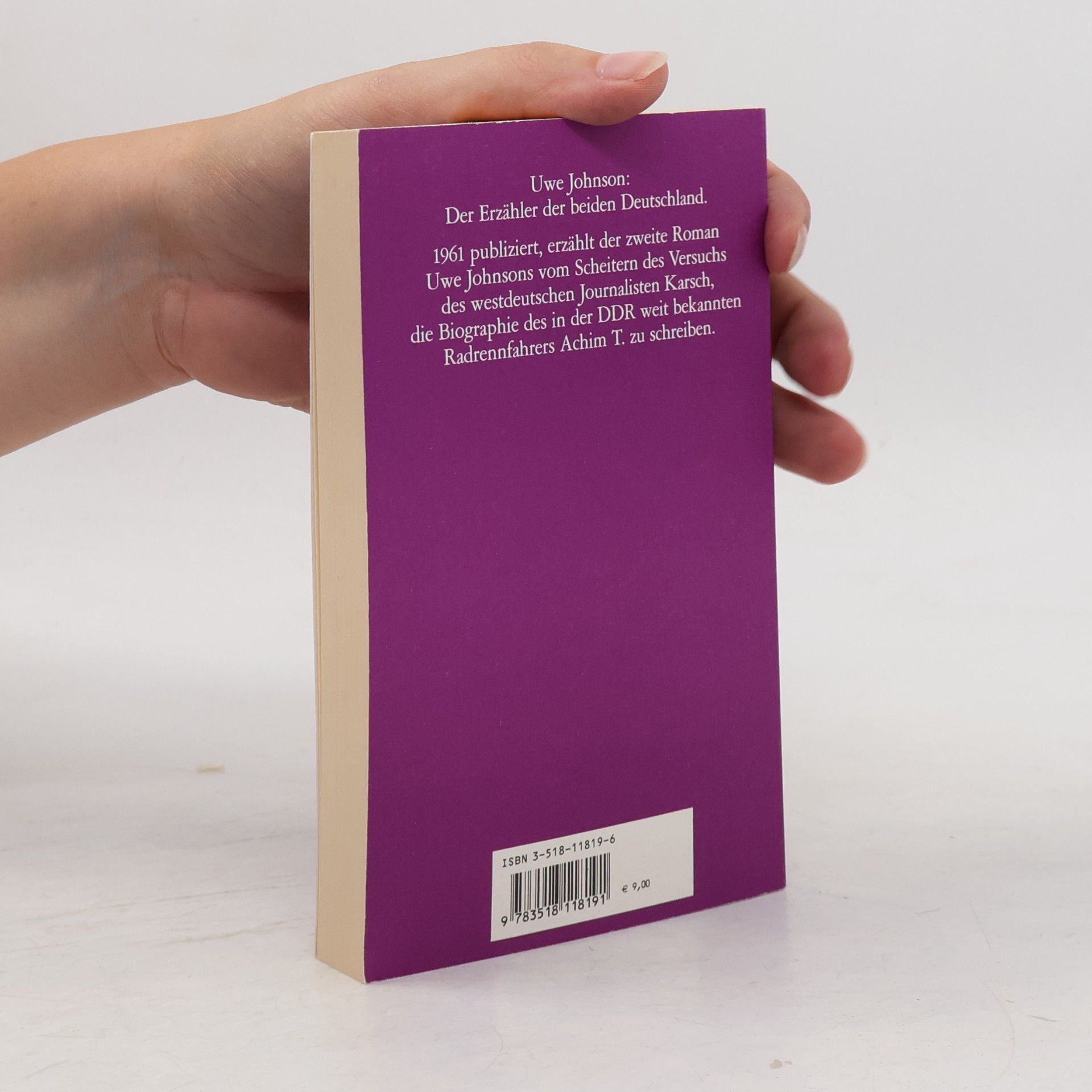 Uwe Johnson Das dritte Buch über Achim