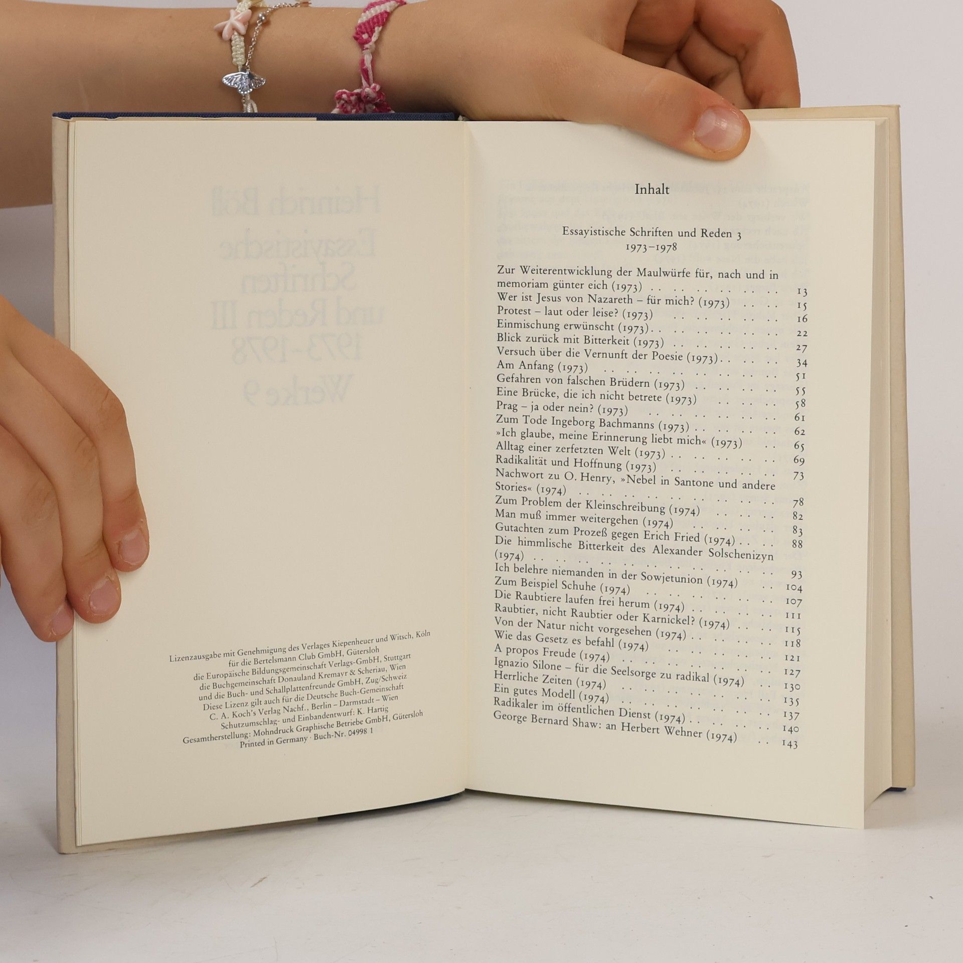 Heinrich Böll Essayistische Schriften und Reden III. 1973 - 1978. Werke 9
