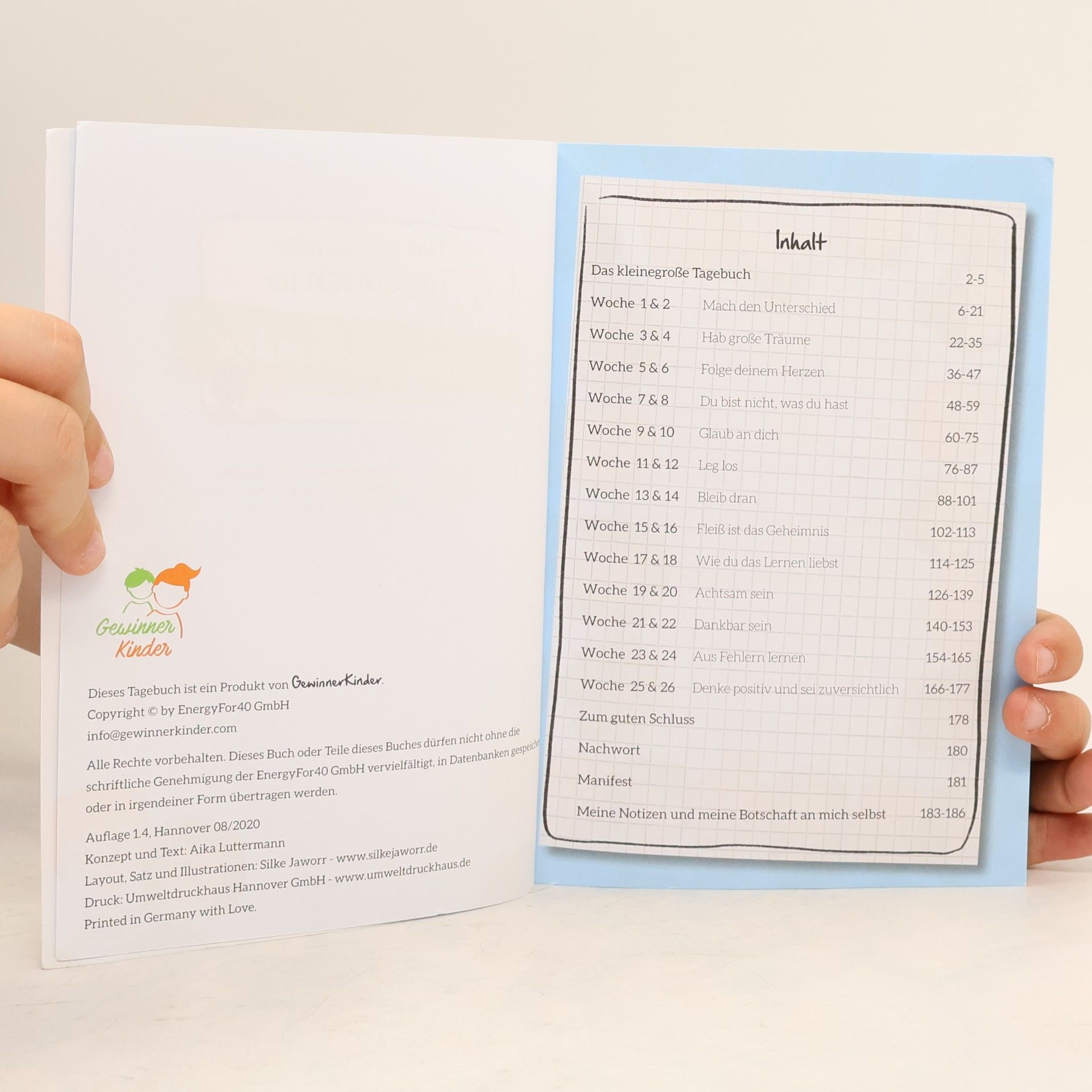 Aika Luttermann Das kleinegroße Tagebuch für Gewinner Kinder