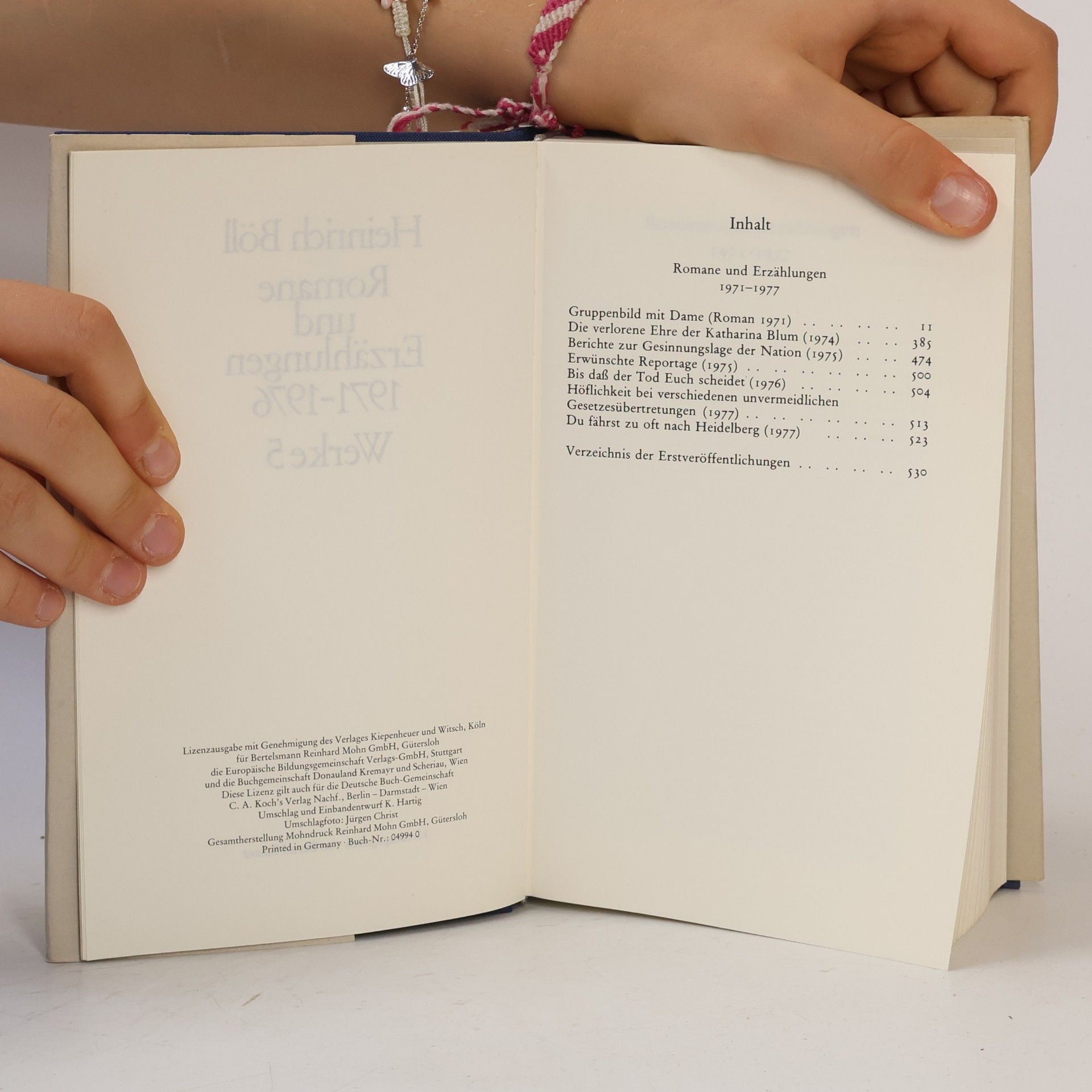 Heinrich Böll Romane und Erzählungen 1971-1976