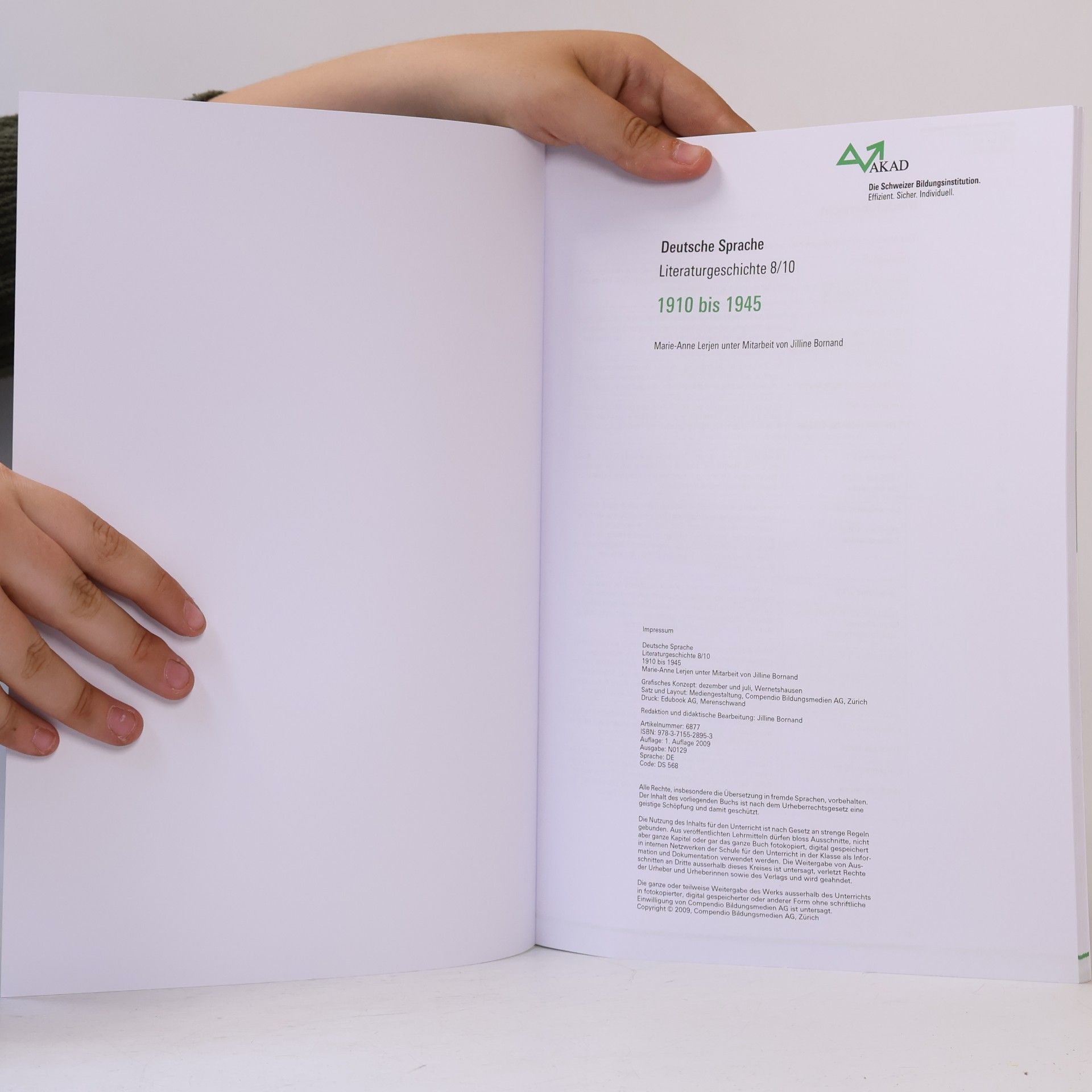 Marie Anne Lerjen Deutsche Sprache Literaturgeschichte 8/10