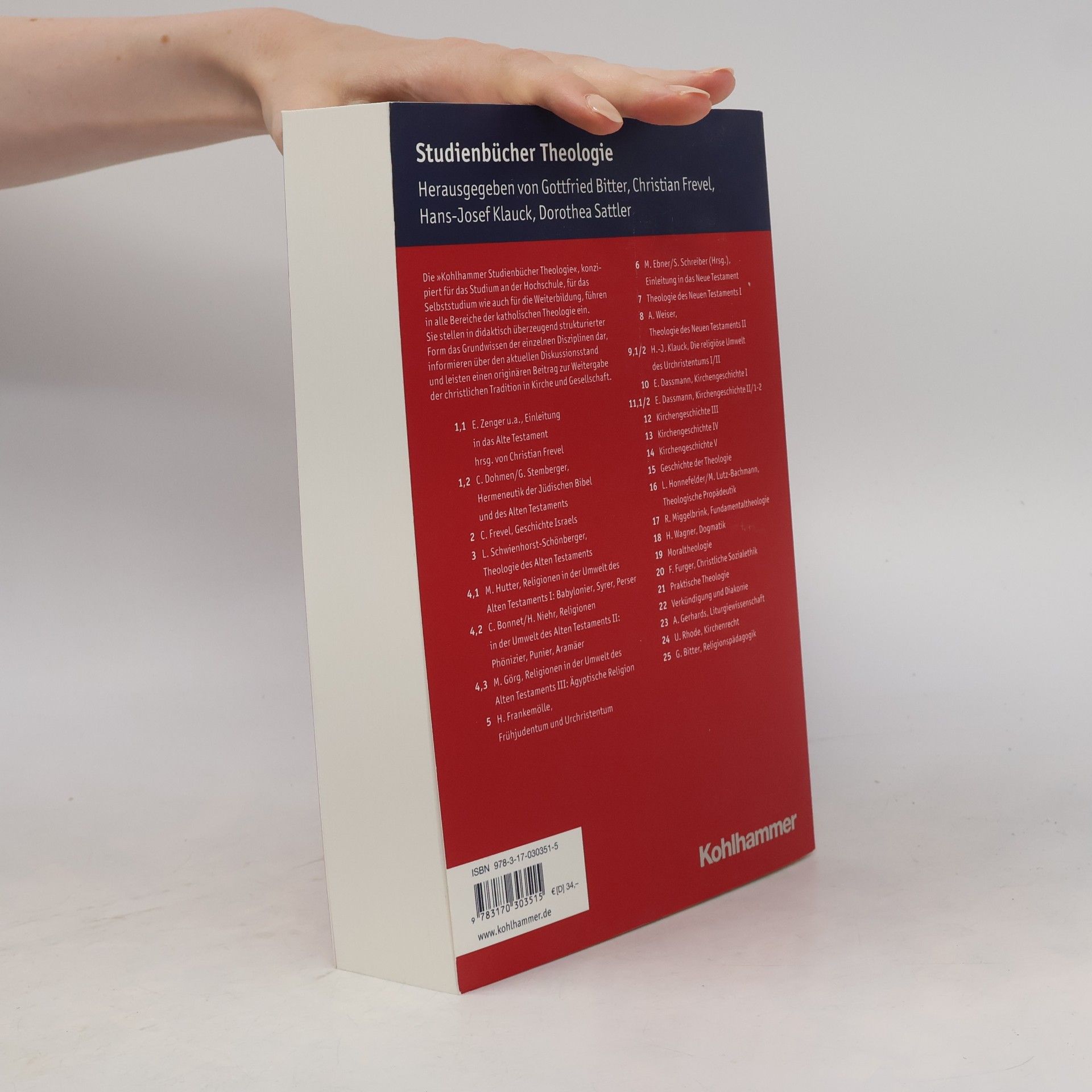 Erich Zenger Kohlhammer Studienbücher Theologie - 1,1: Einleitung in das Alte Testament - 9., aktualisierte Auflage, herausgegeben von Christian Frevel