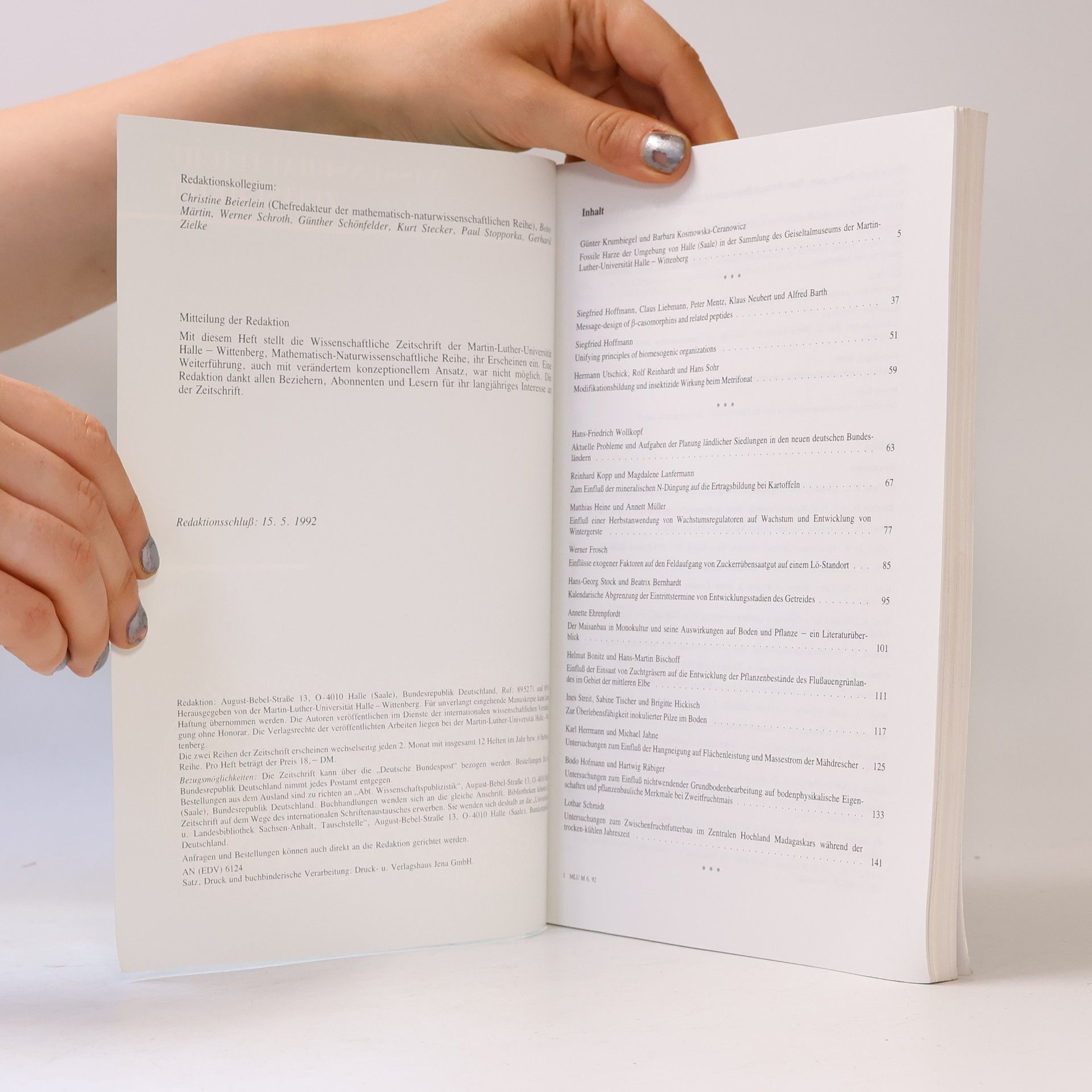 Autorenkollektiv Wissenschaftliche Zeitschrift der Martin-Luther-Universität Halle-Wittenberg