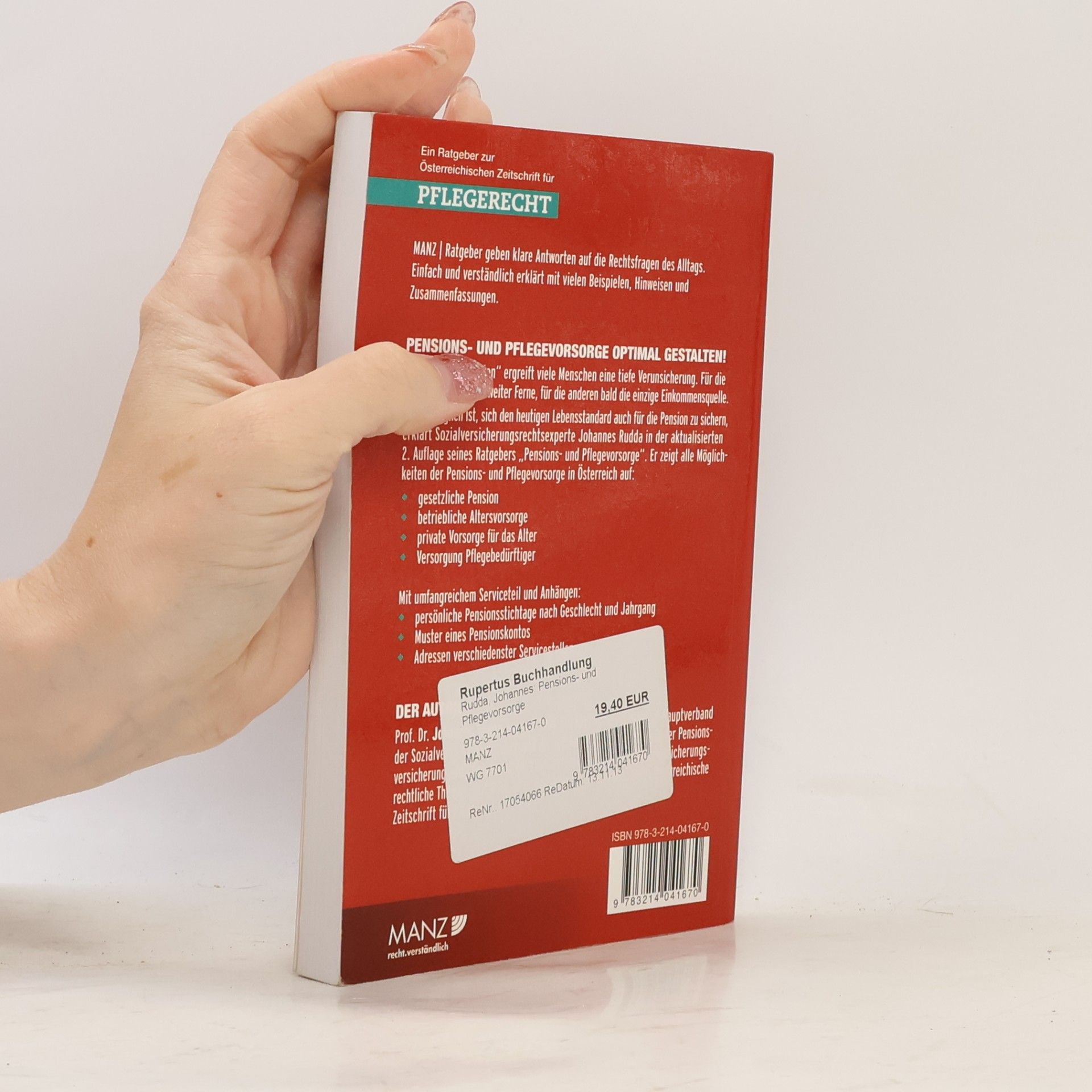 Johannes Rudda Pensions- und Pflegevorsorge - 2. Auflage