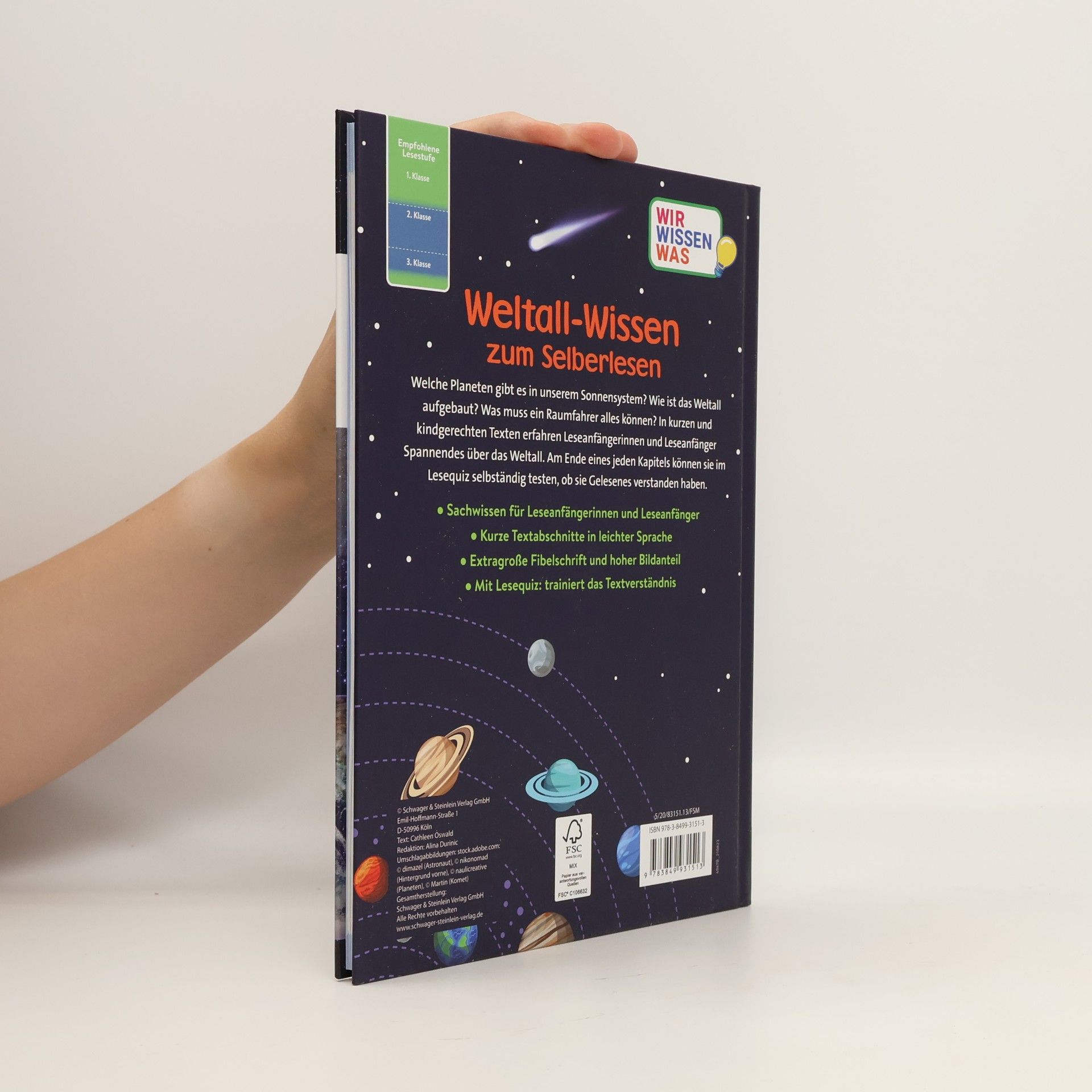 Autores varios Lesen lernen. Planeten, Sterne, Raumfahrt