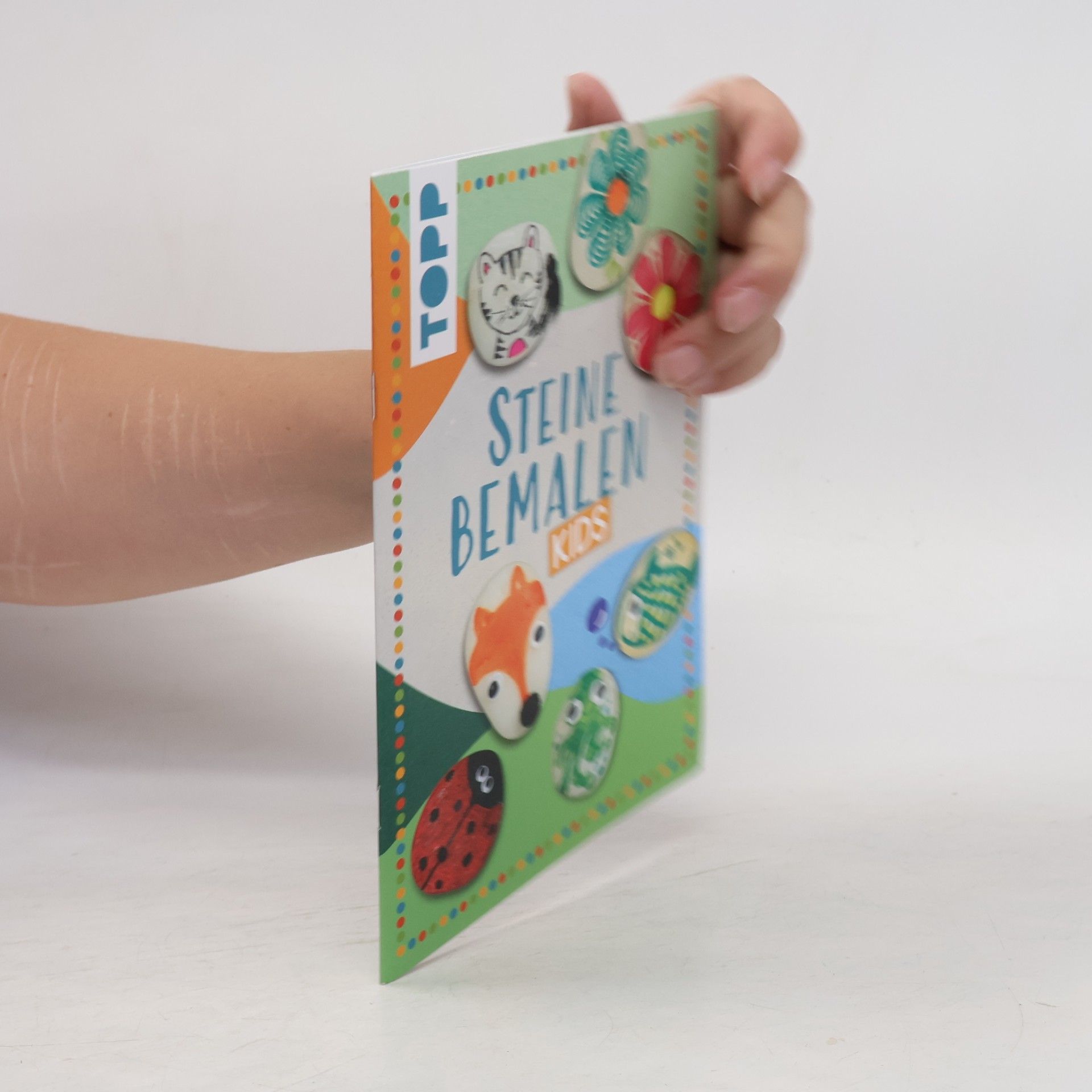 Ludmila Blum Kreativ-Set: Steine bemalen Kids mit Wackelaugen, Pompons, Anleitungsbuch & Material