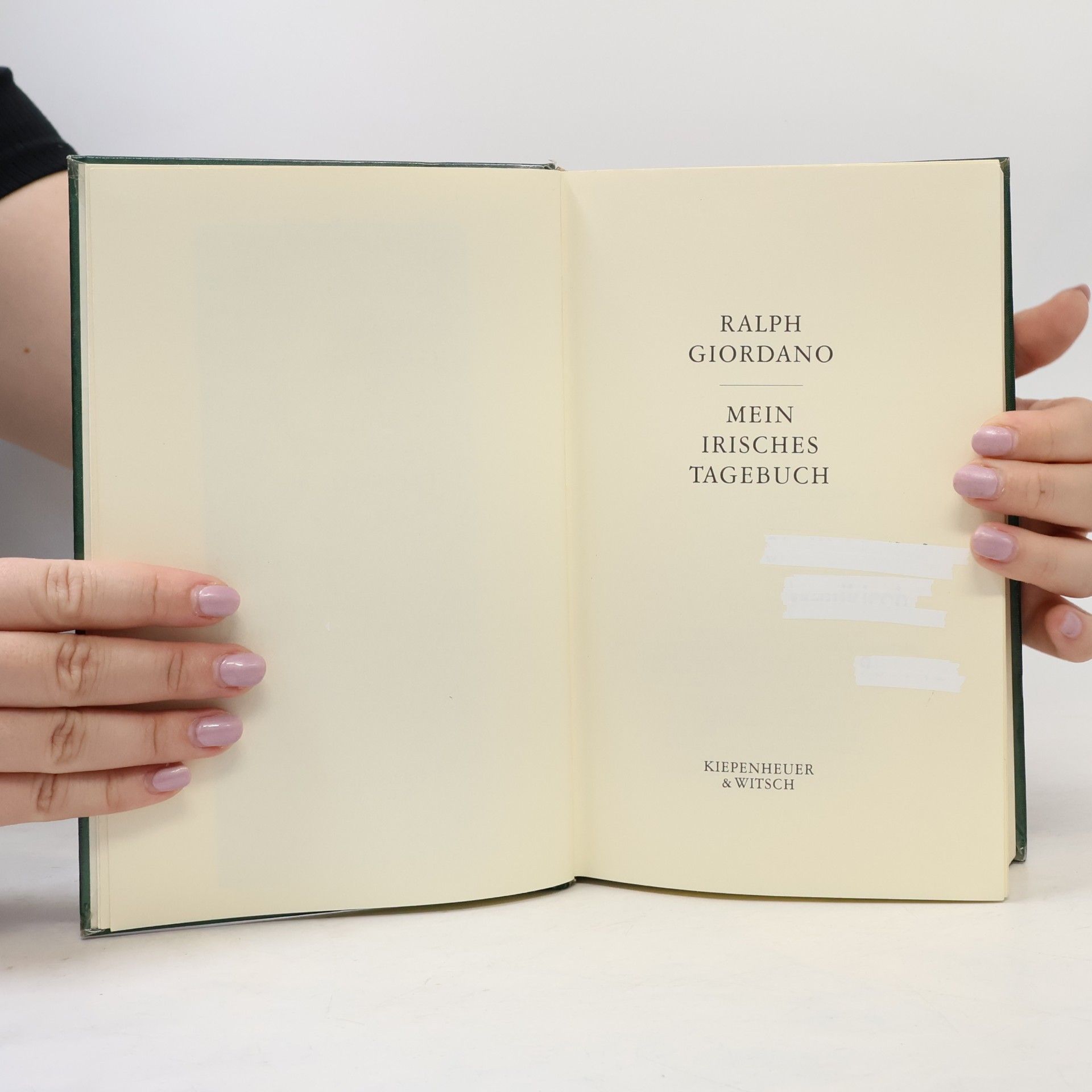 Ralph Giordano Mein irisches Tagebuch