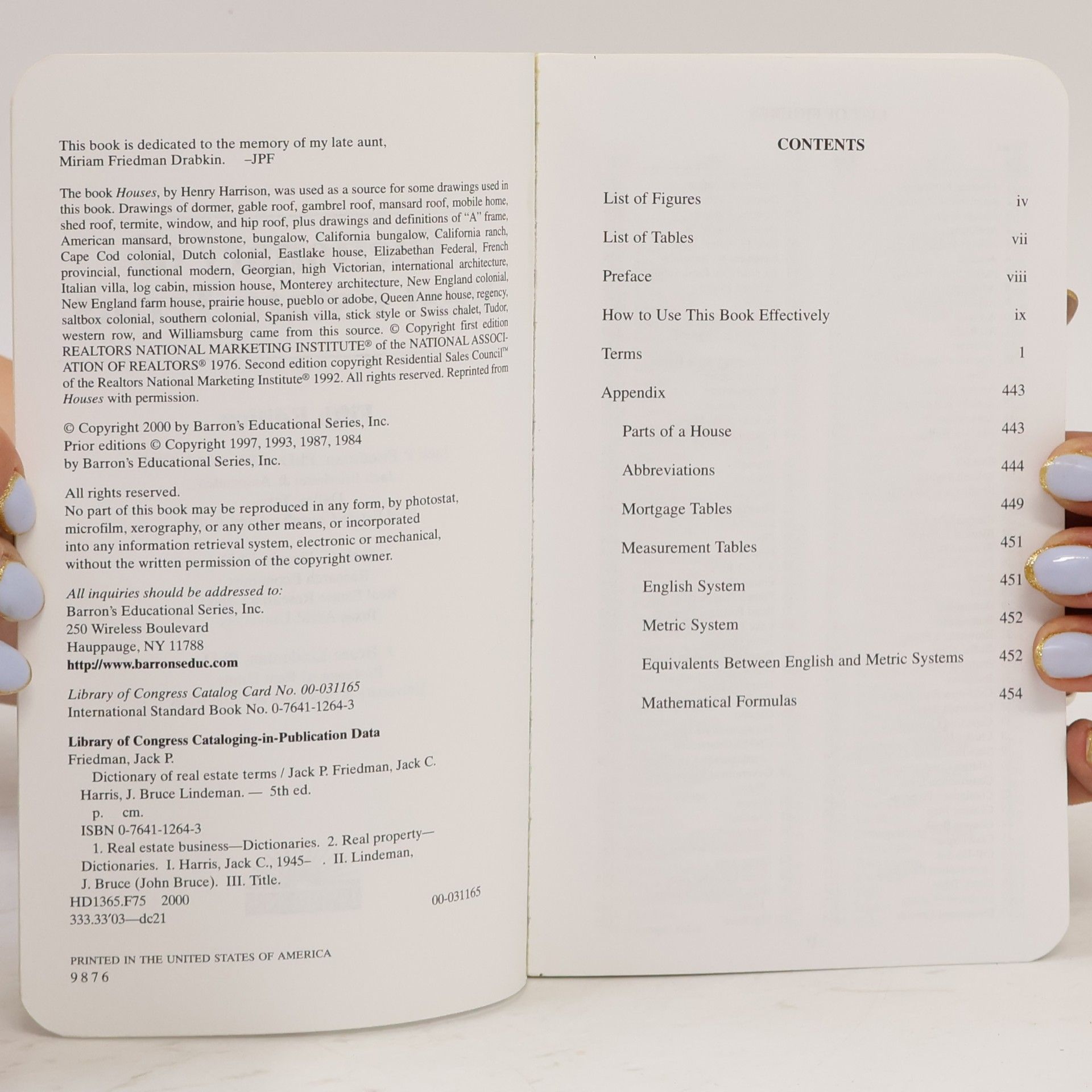 Jack P. Friedman Dictionary of Real Estate Terms