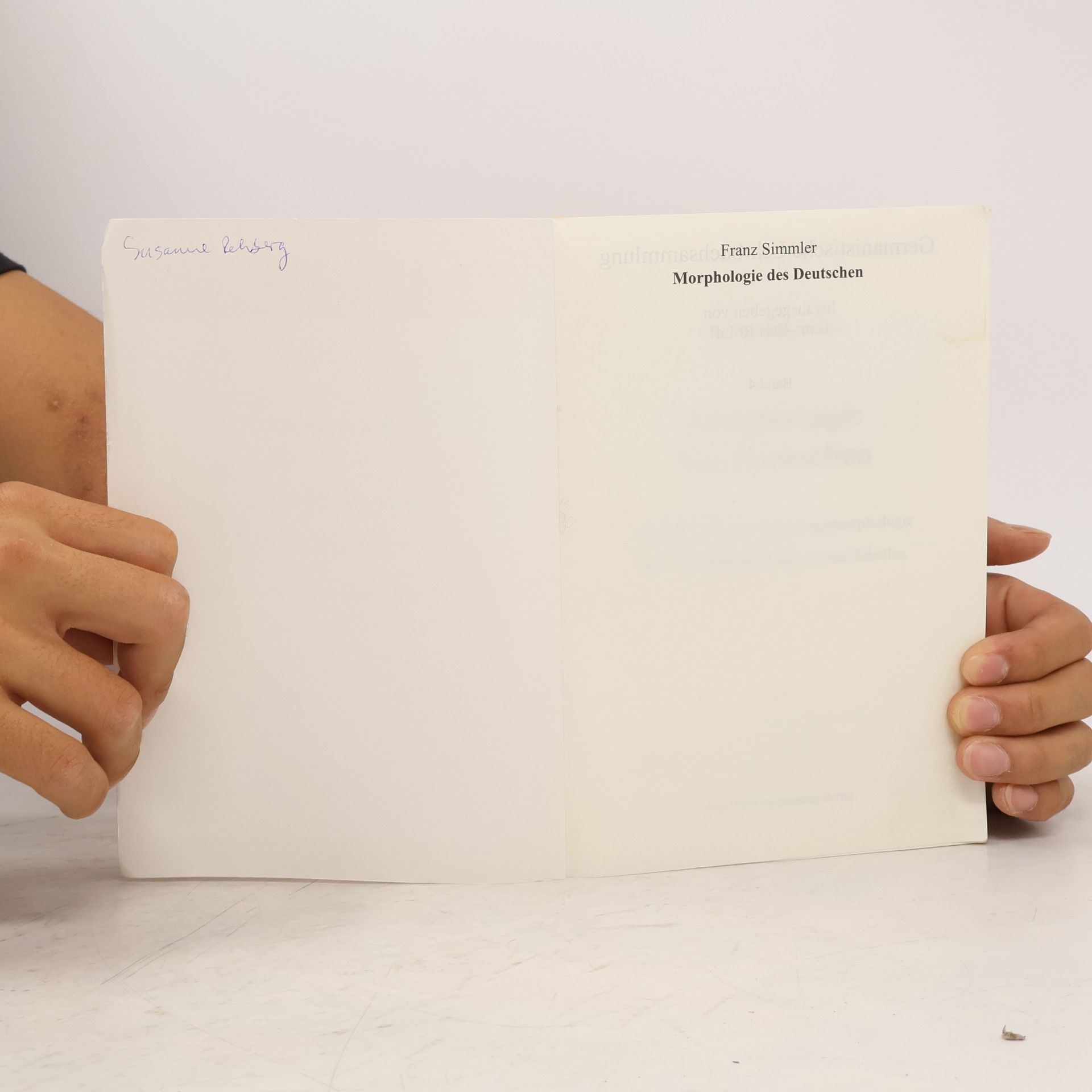 Franz Simmler Morphologie des Deutschen