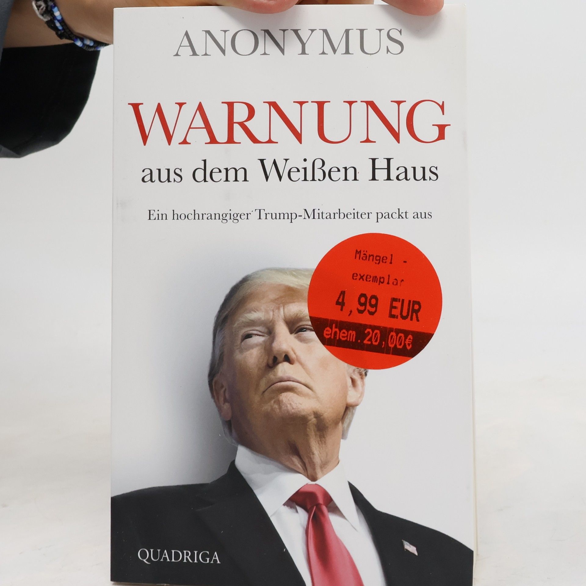 anonym Warnung aus dem Weißen Haus