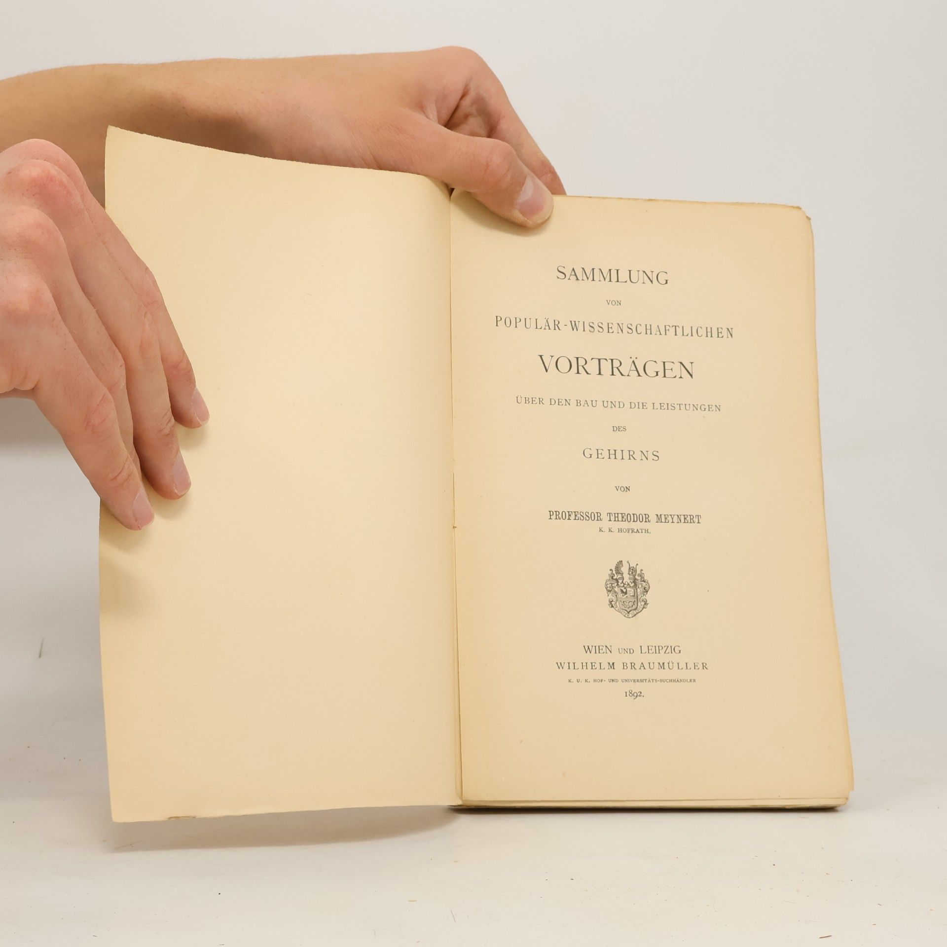 Theodor Meynert Sammlung von populär-wissenschaftlichen Vorträgen