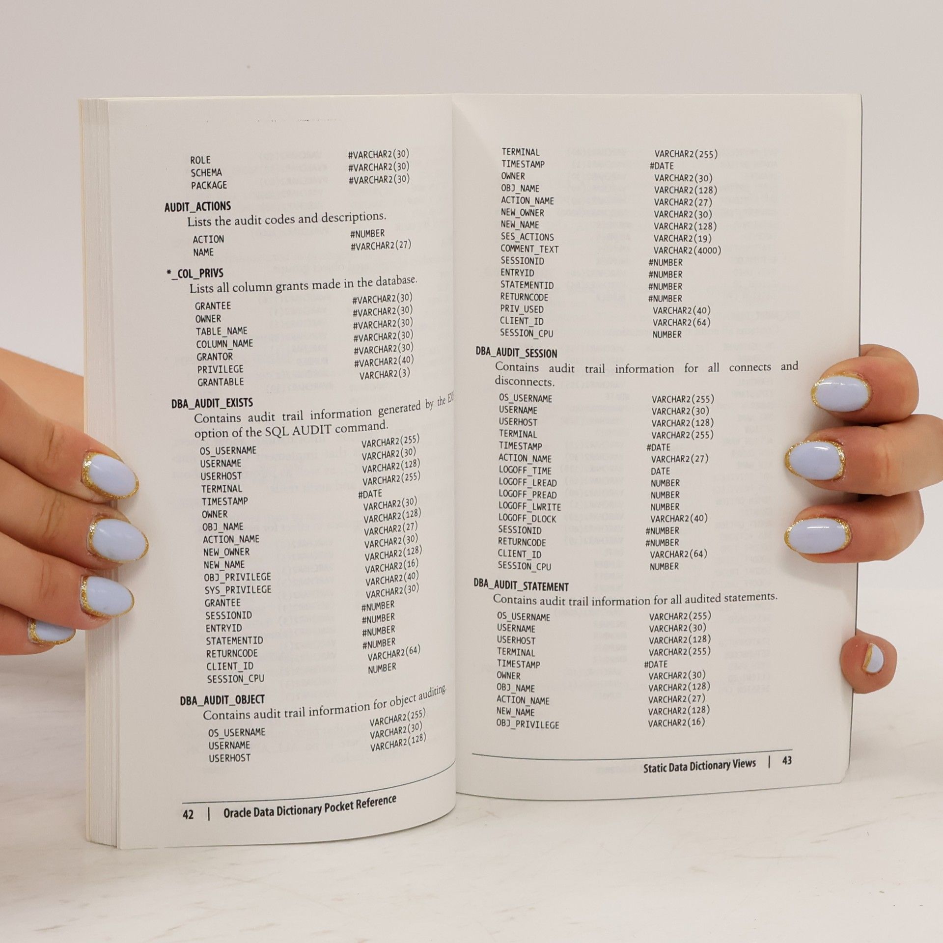 David C. Kreines Oracle Data Dictionary. Pocket Reference