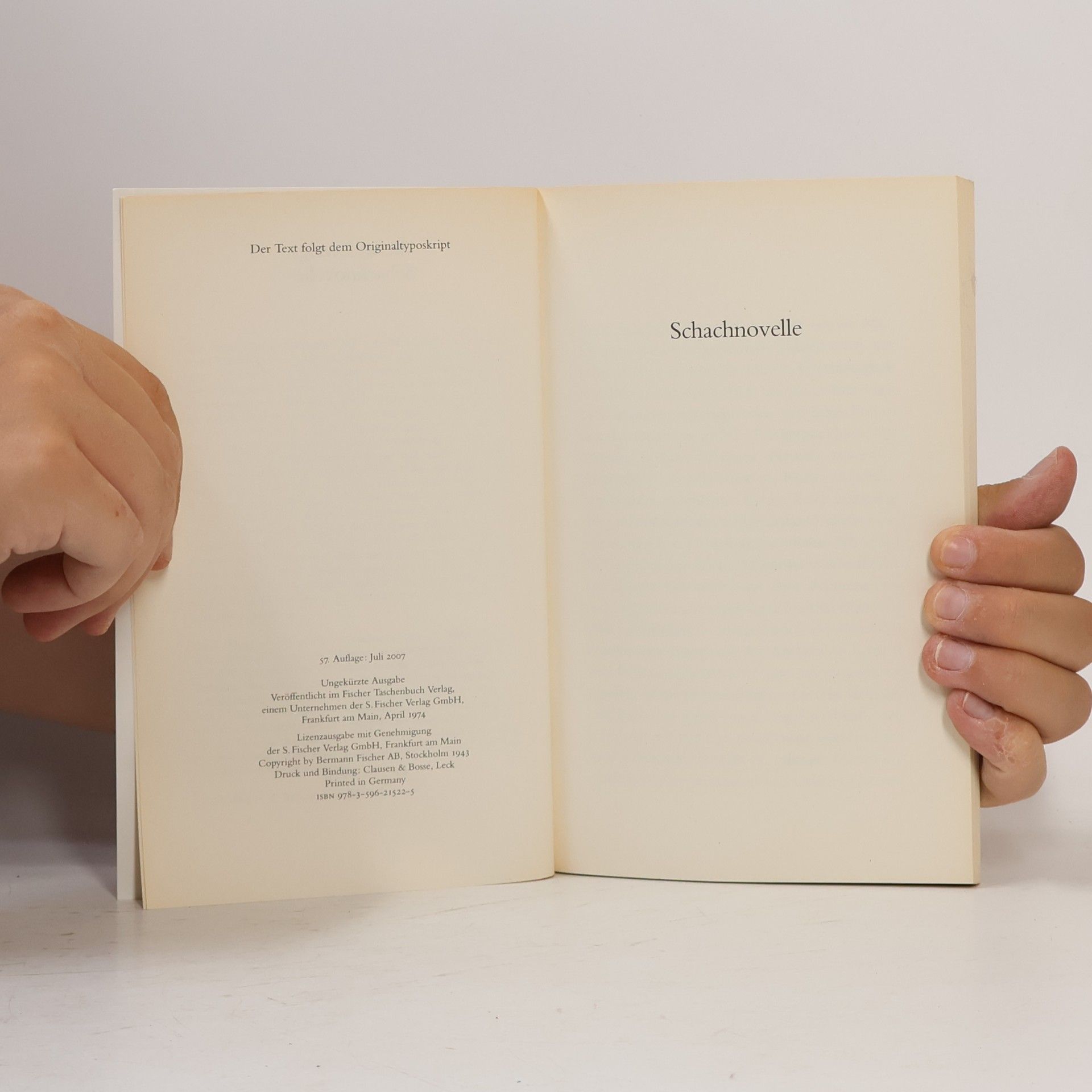 Stefan Zweig Schachnovelle