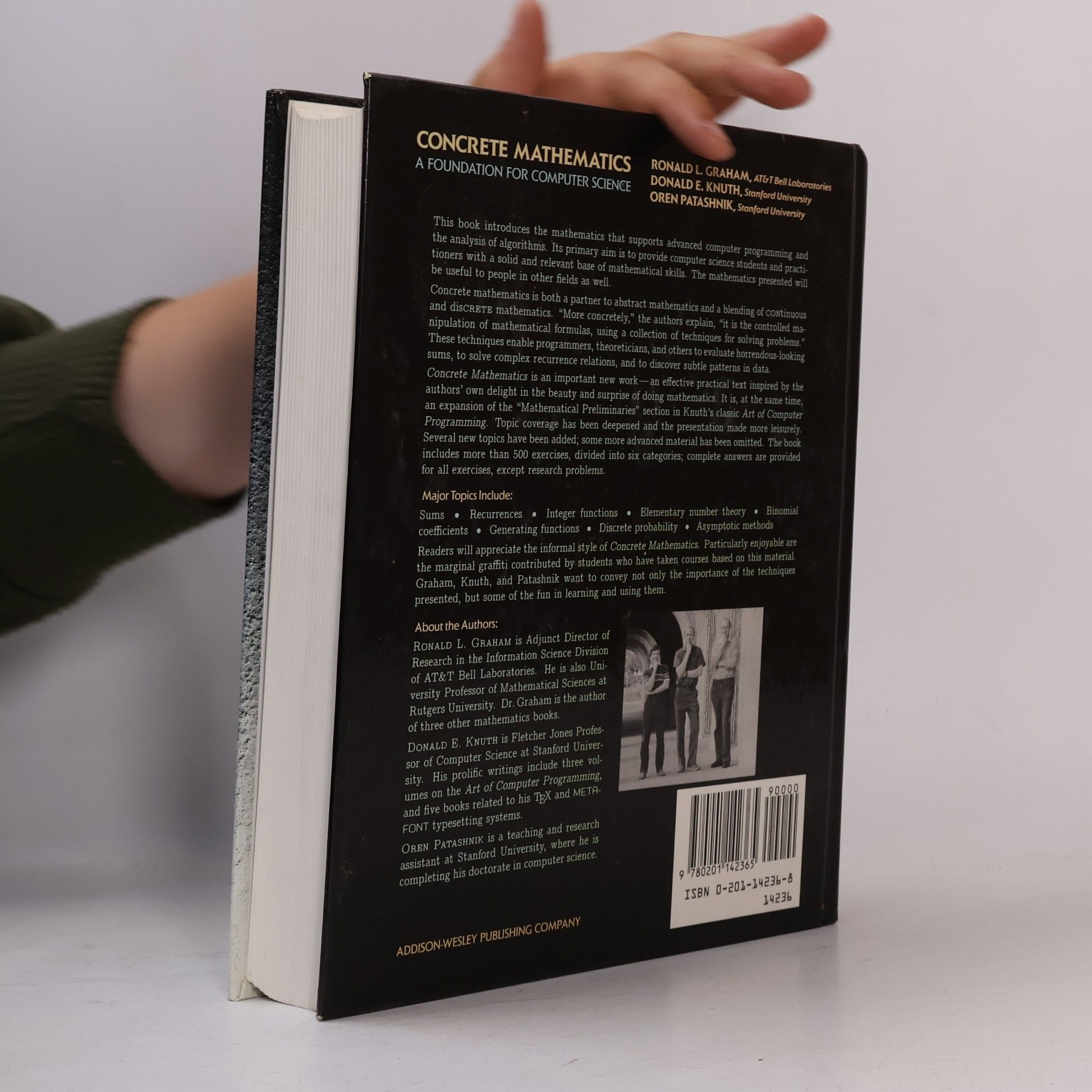 Donald E. Knuth Concrete Mathematics. A Foundation for Computer Science.