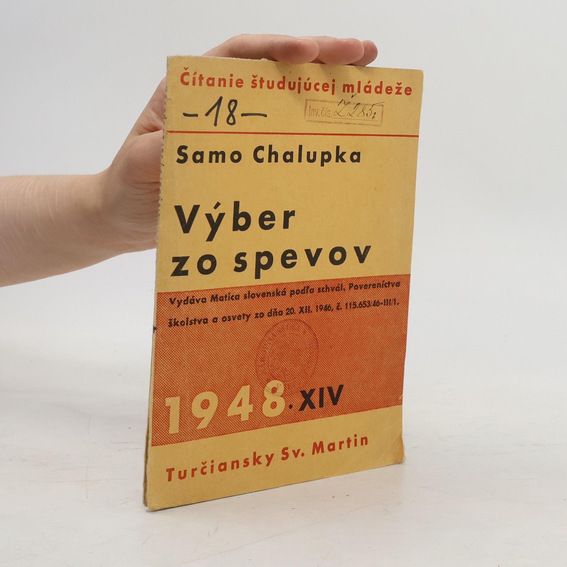 Samo Chalupka Výber zo spevov