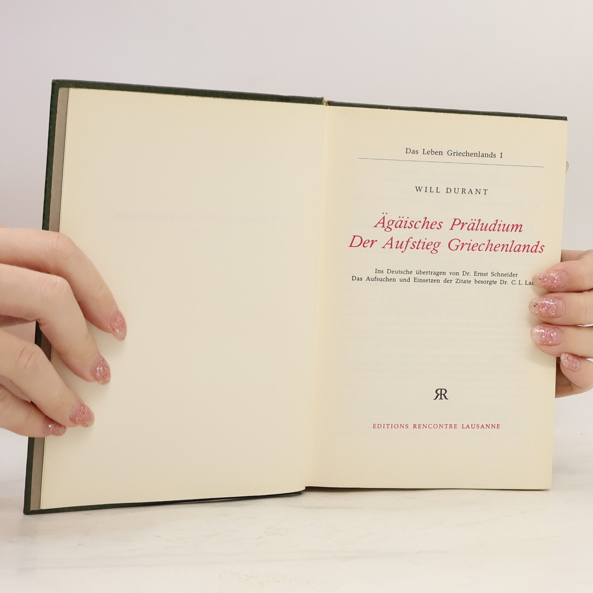 Will Durant Ägäisches Präludium Der Aufstieg Griechenlands