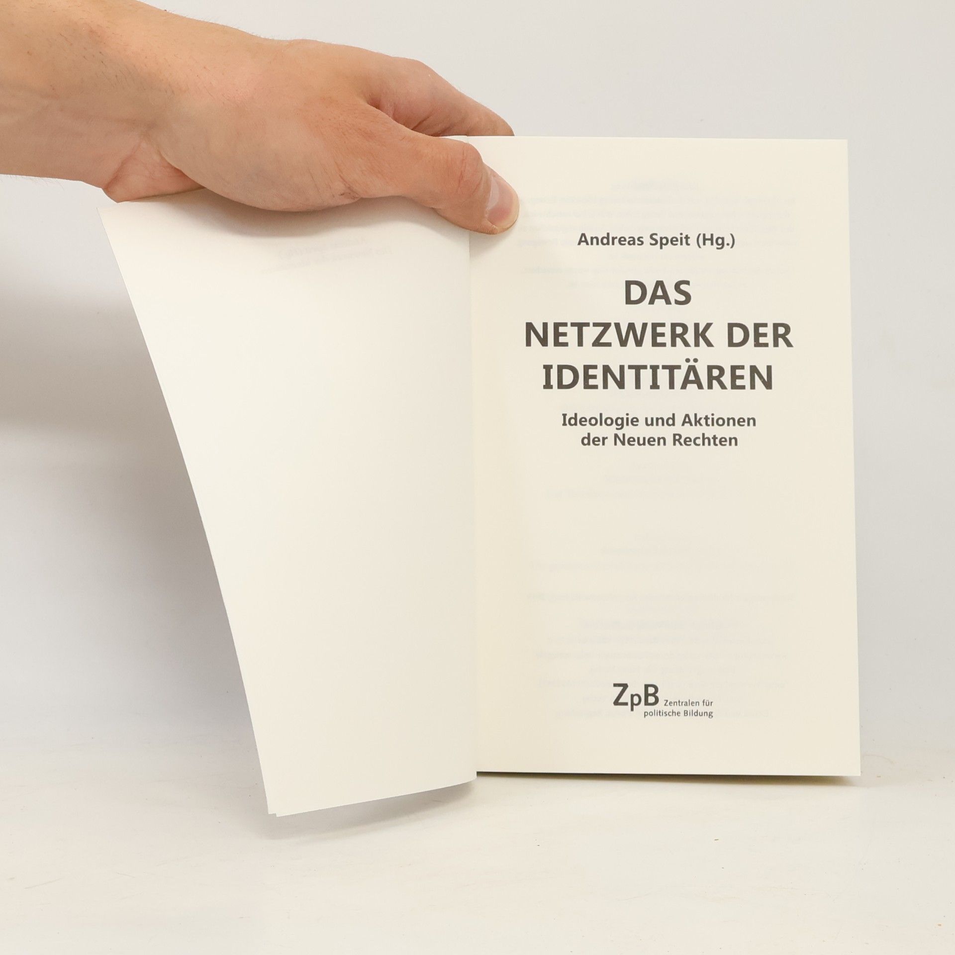 Andreas Speit Das Netzwerk der Identitären