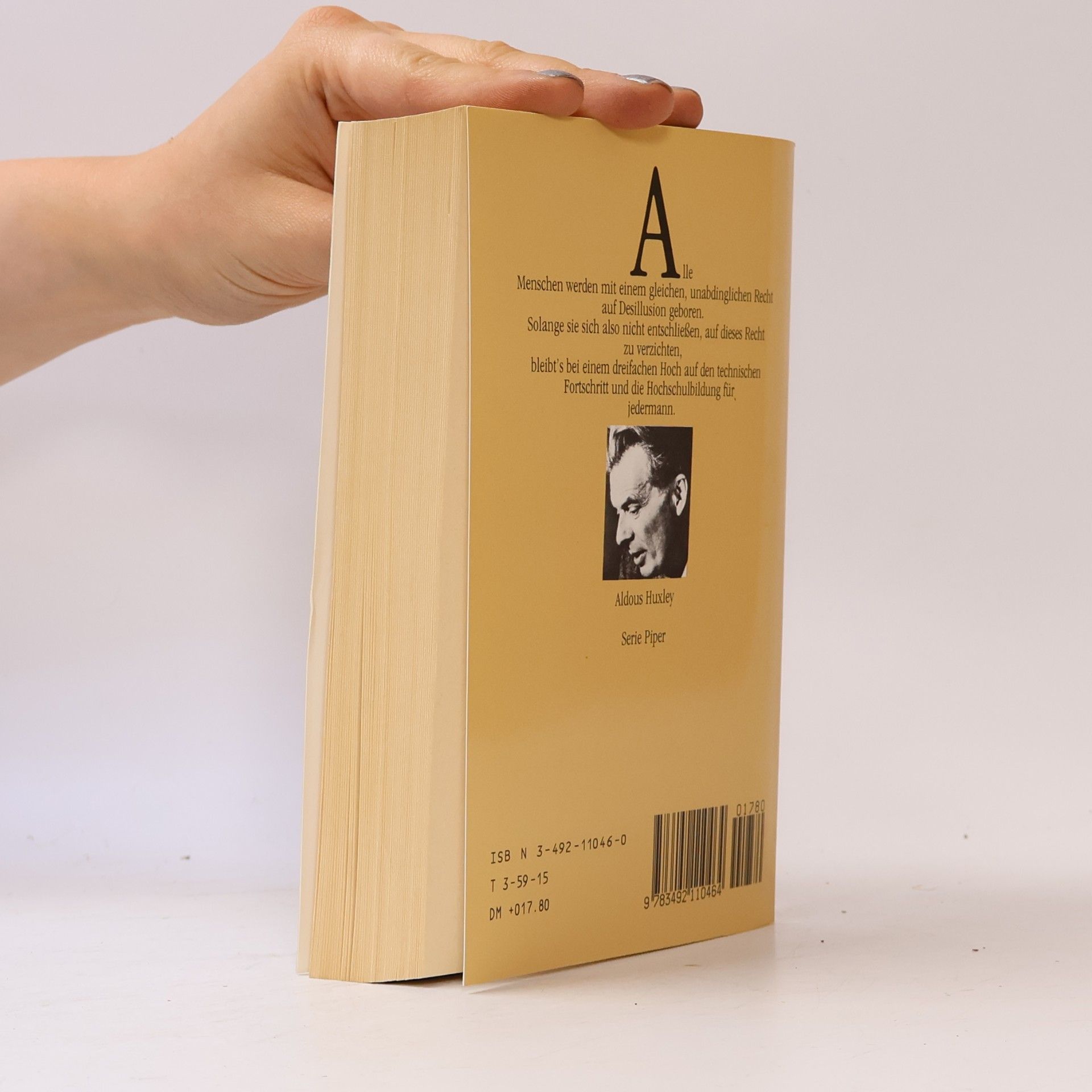 Aldous Huxley Zeit muss enden