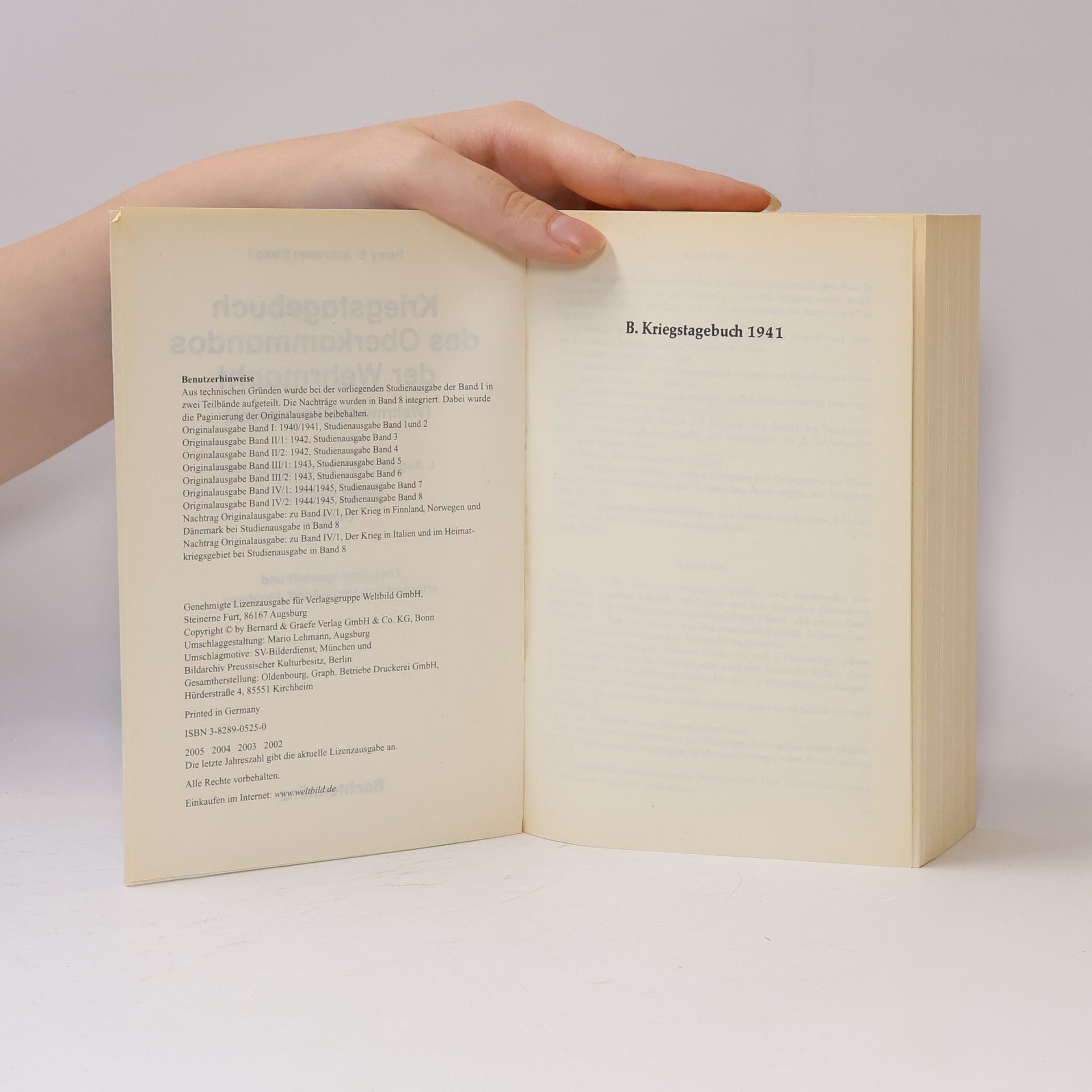 Percy Ernst Schramm Kriegstagebuch des OKW 1940-1941. Band 2. Teilband 2