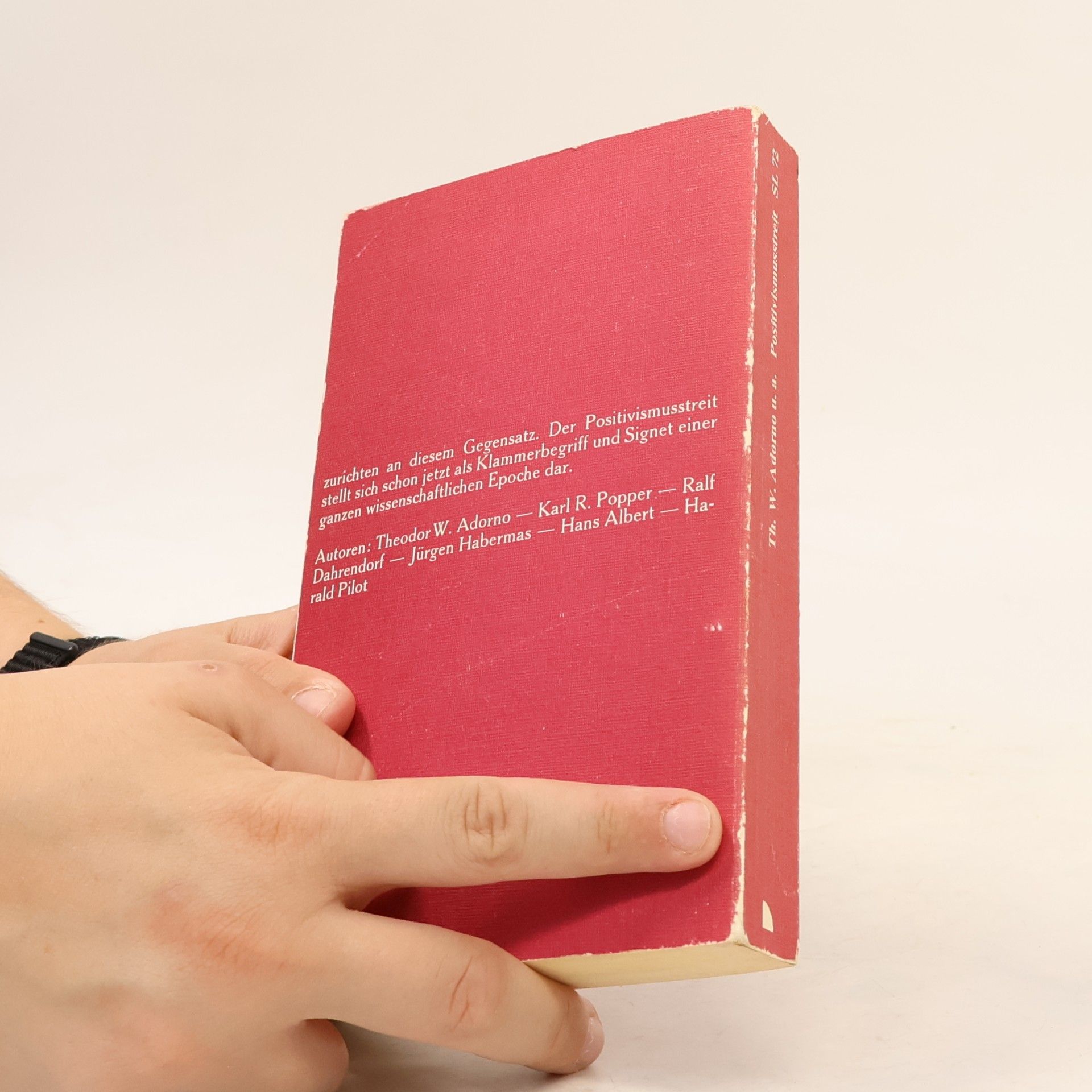 Theodor W. Adorno Der Positivismusstreit in der deutschen Soziologie