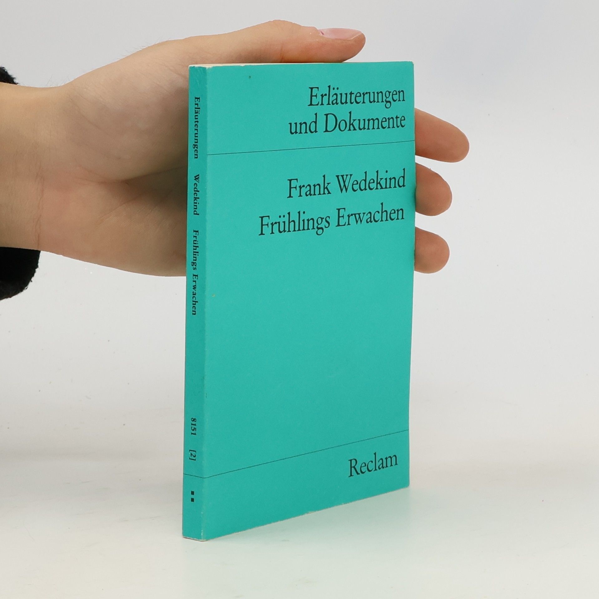 Hans Wagener Frank Wedekind, Frühlings Erwachen