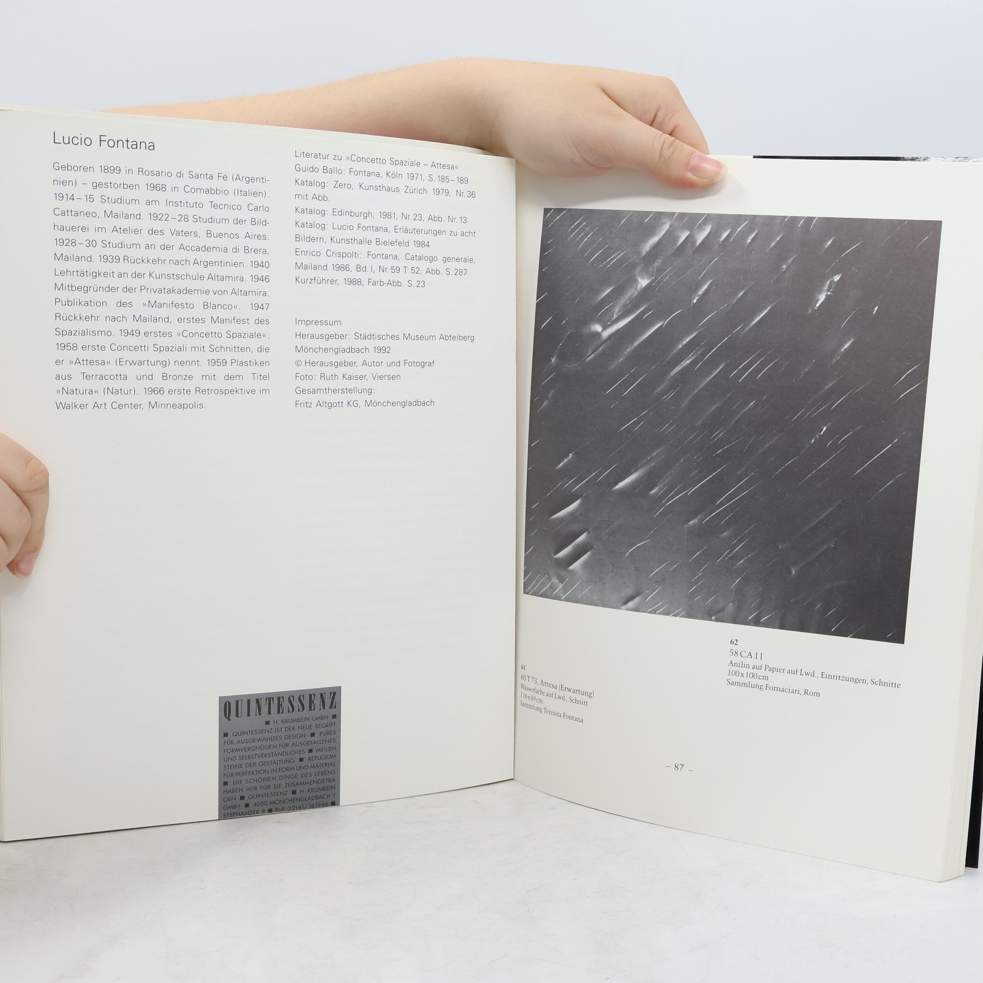 Carla Schulz Hoffmann Lucio Fontana